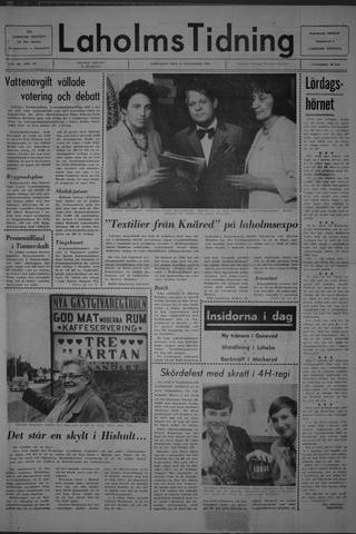 Förstasidan, Lördag 14 november 1970