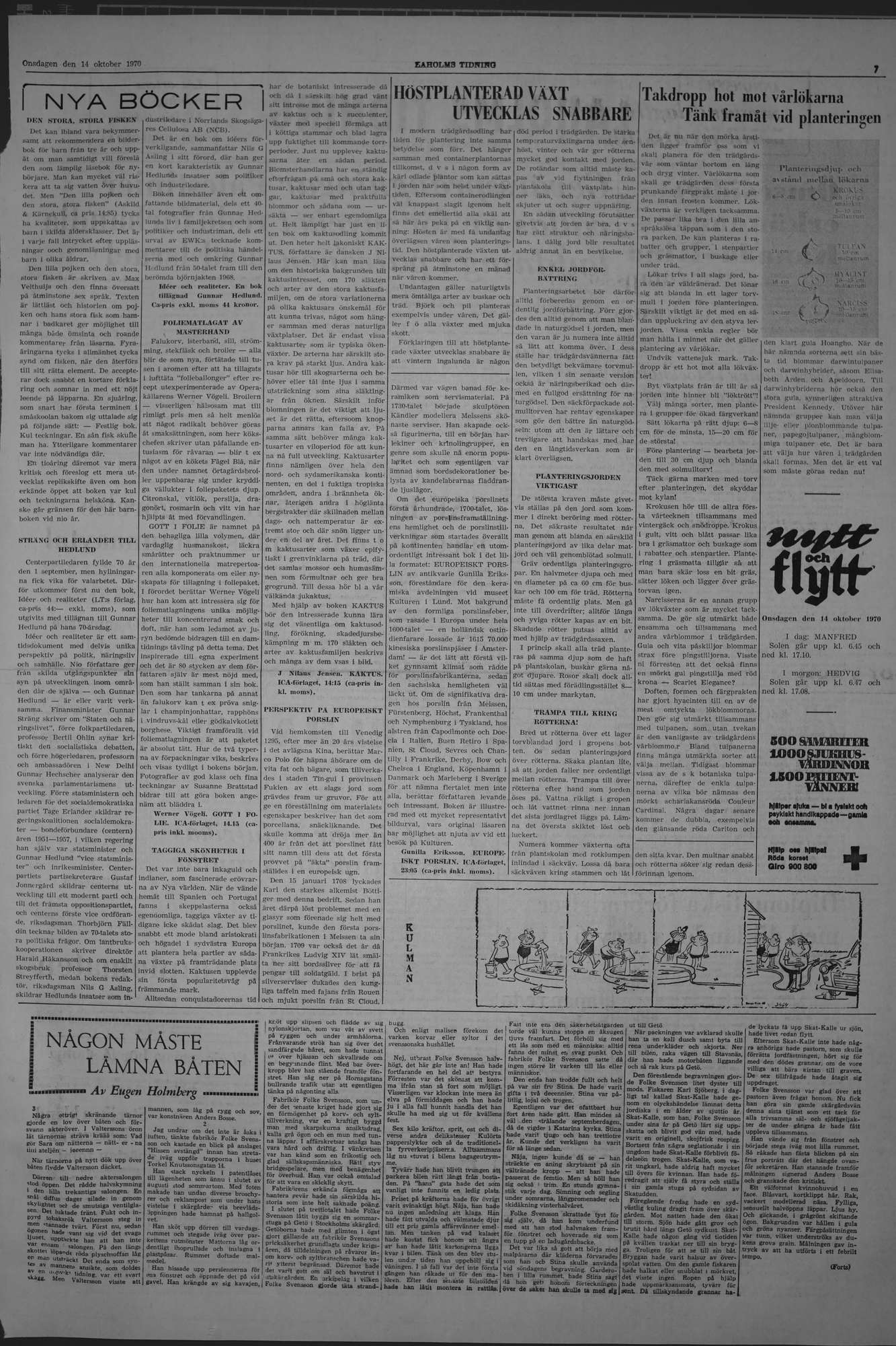 Laholms Tidning Onsdag 14 oktober 1970, sida 7