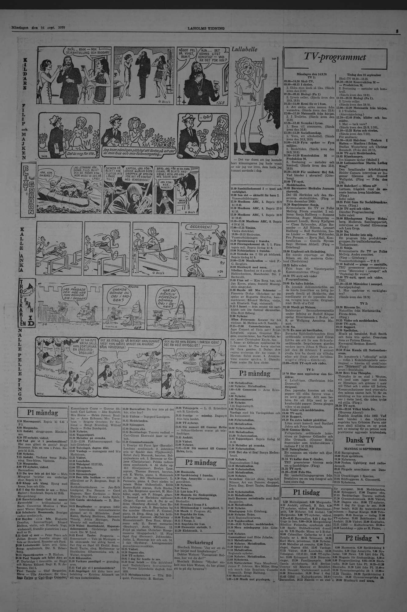 Laholms Tidning Måndag 14 september 1970, sida 5