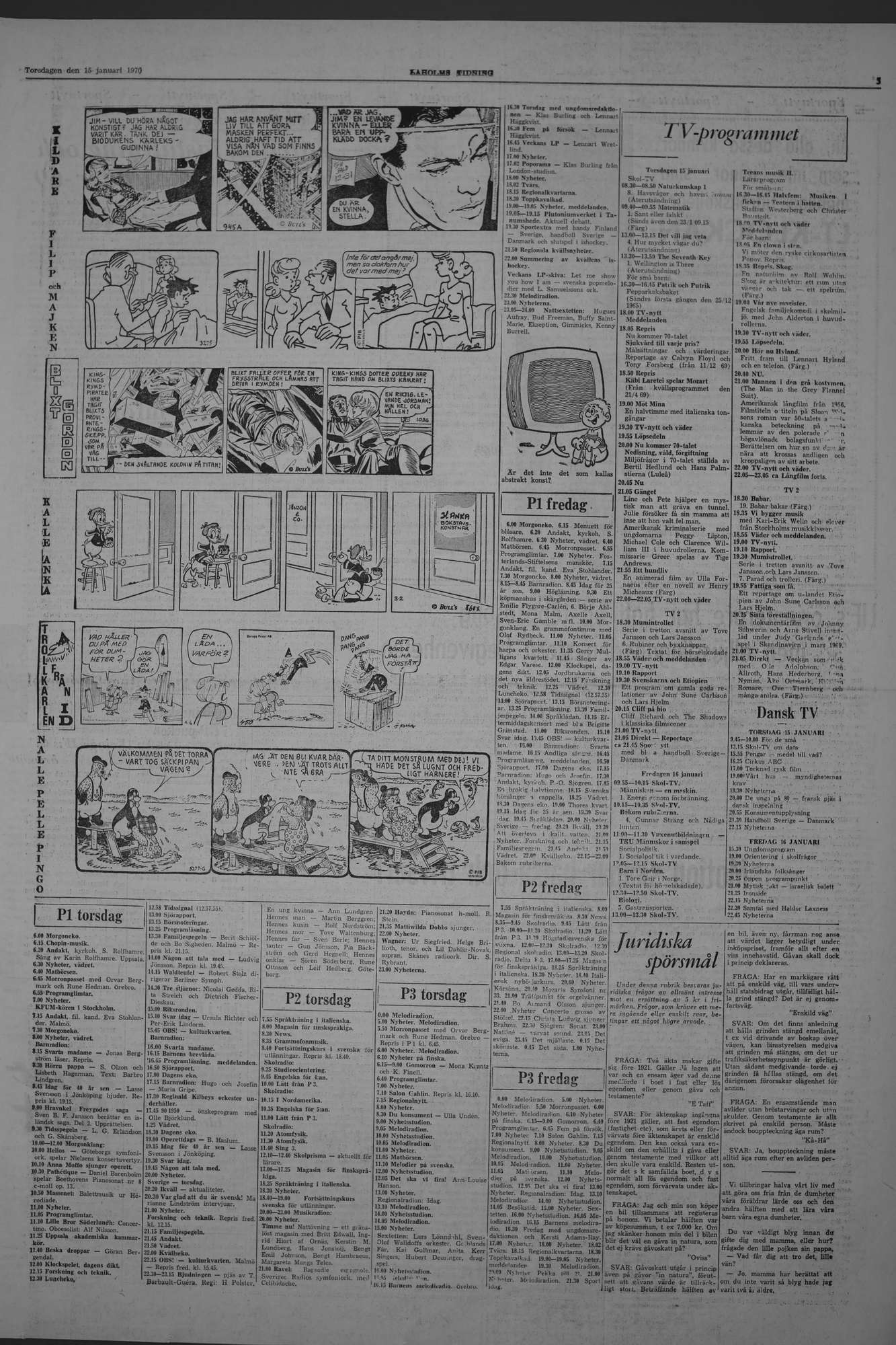 Laholms Tidning Torsdag 15 januari 1970, sida 5