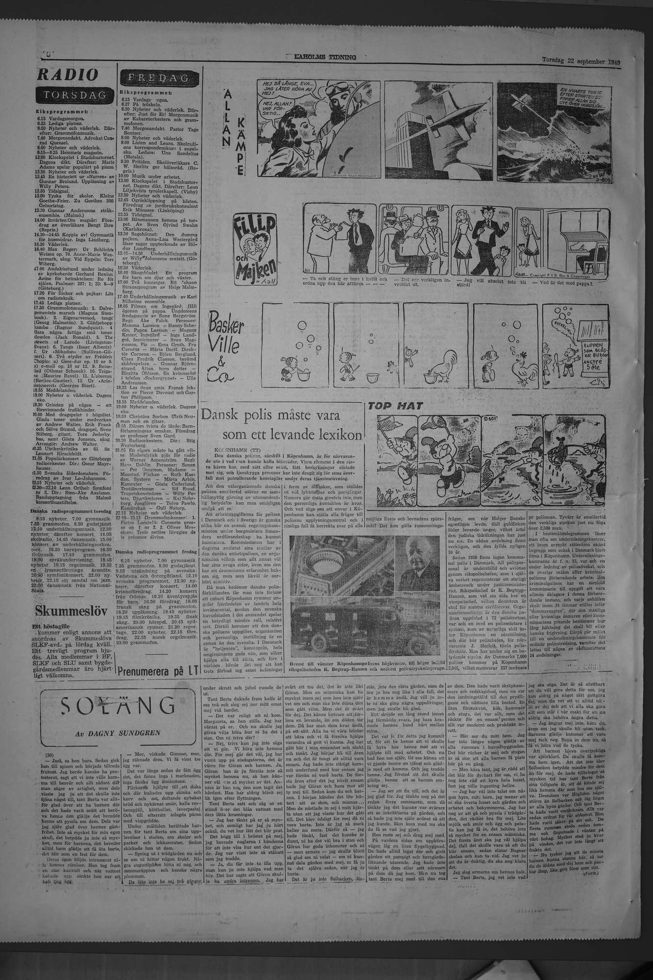 Laholms Tidning Torsdag 22 september 1949, sida 8