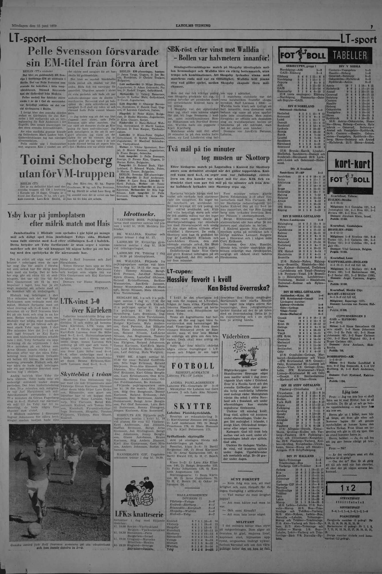 Laholms Tidning Måndag 15 juni 1970, sida 7