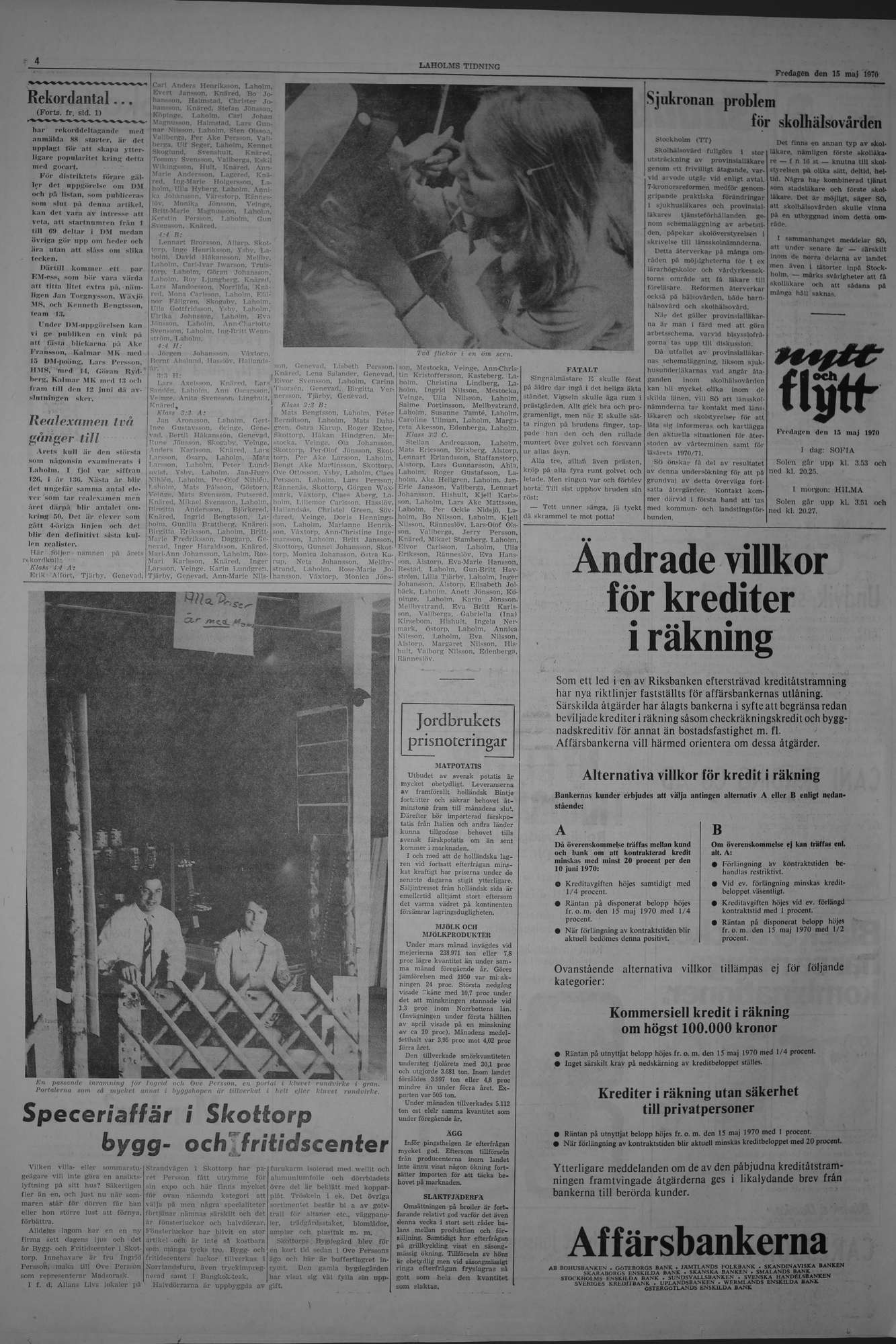 Laholms Tidning Fredag 15 maj 1970, sida 4