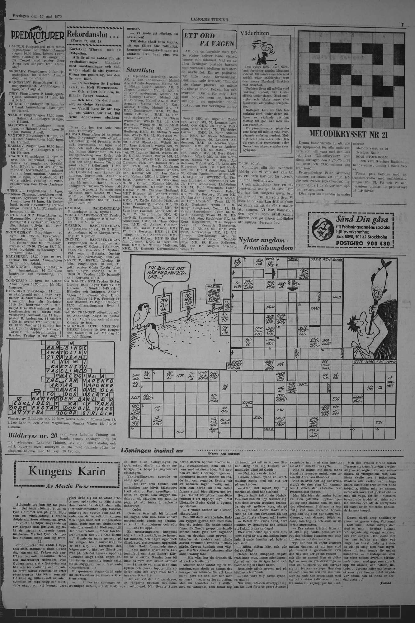 Laholms Tidning Fredag 15 maj 1970, sida 7