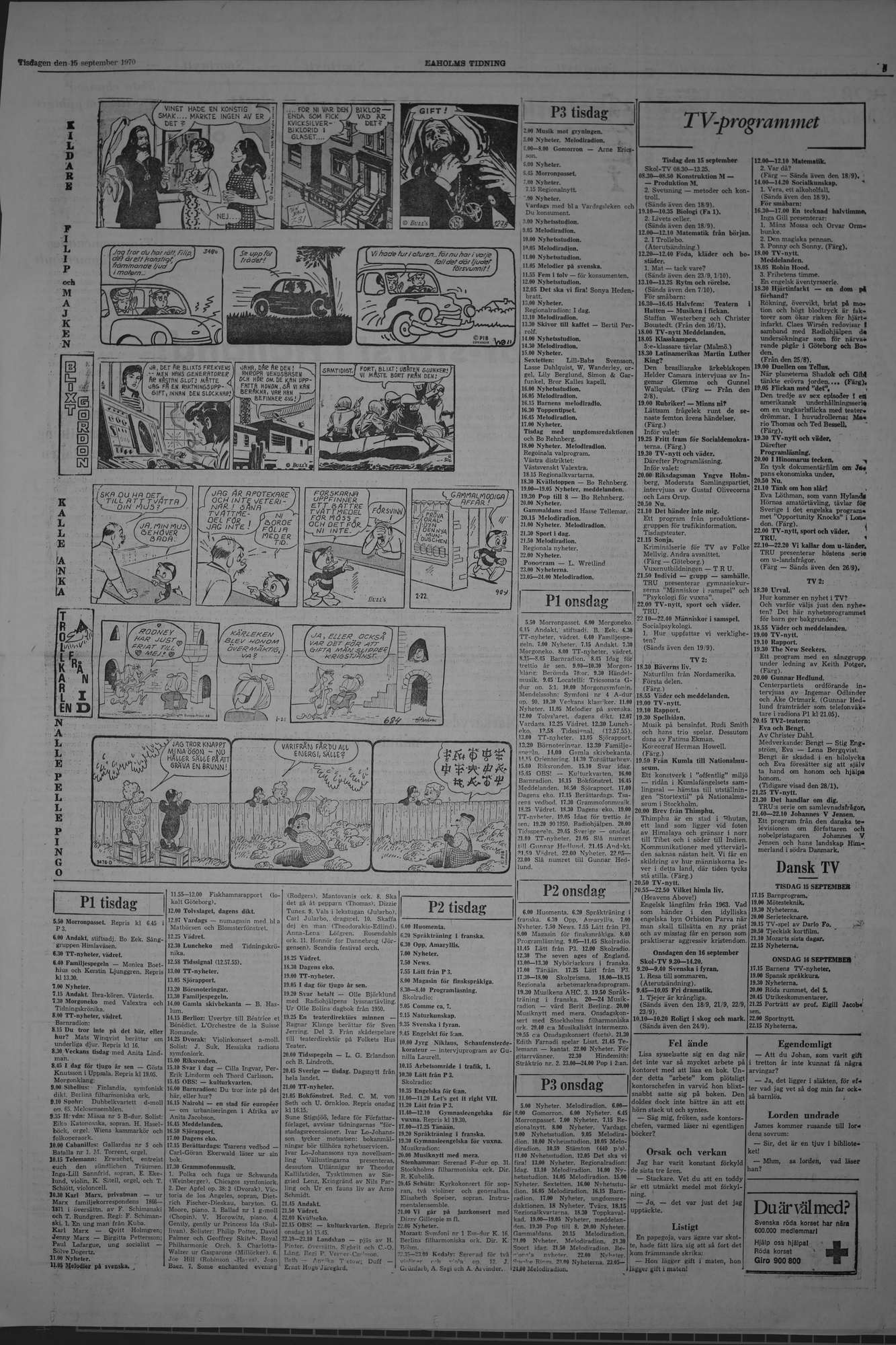 Laholms Tidning Tisdag 15 september 1970, sida 5