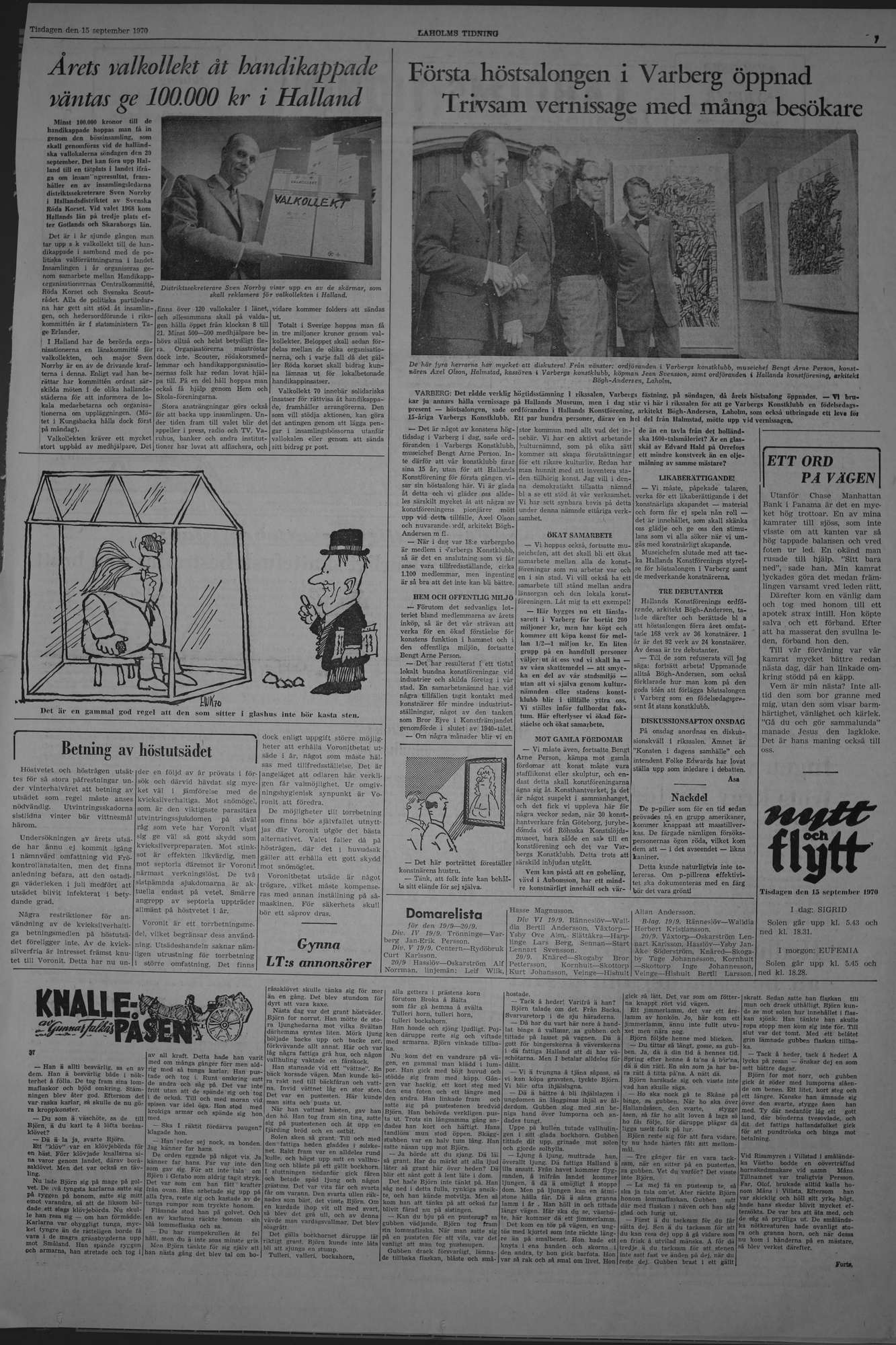 Laholms Tidning Tisdag 15 september 1970, sida 7
