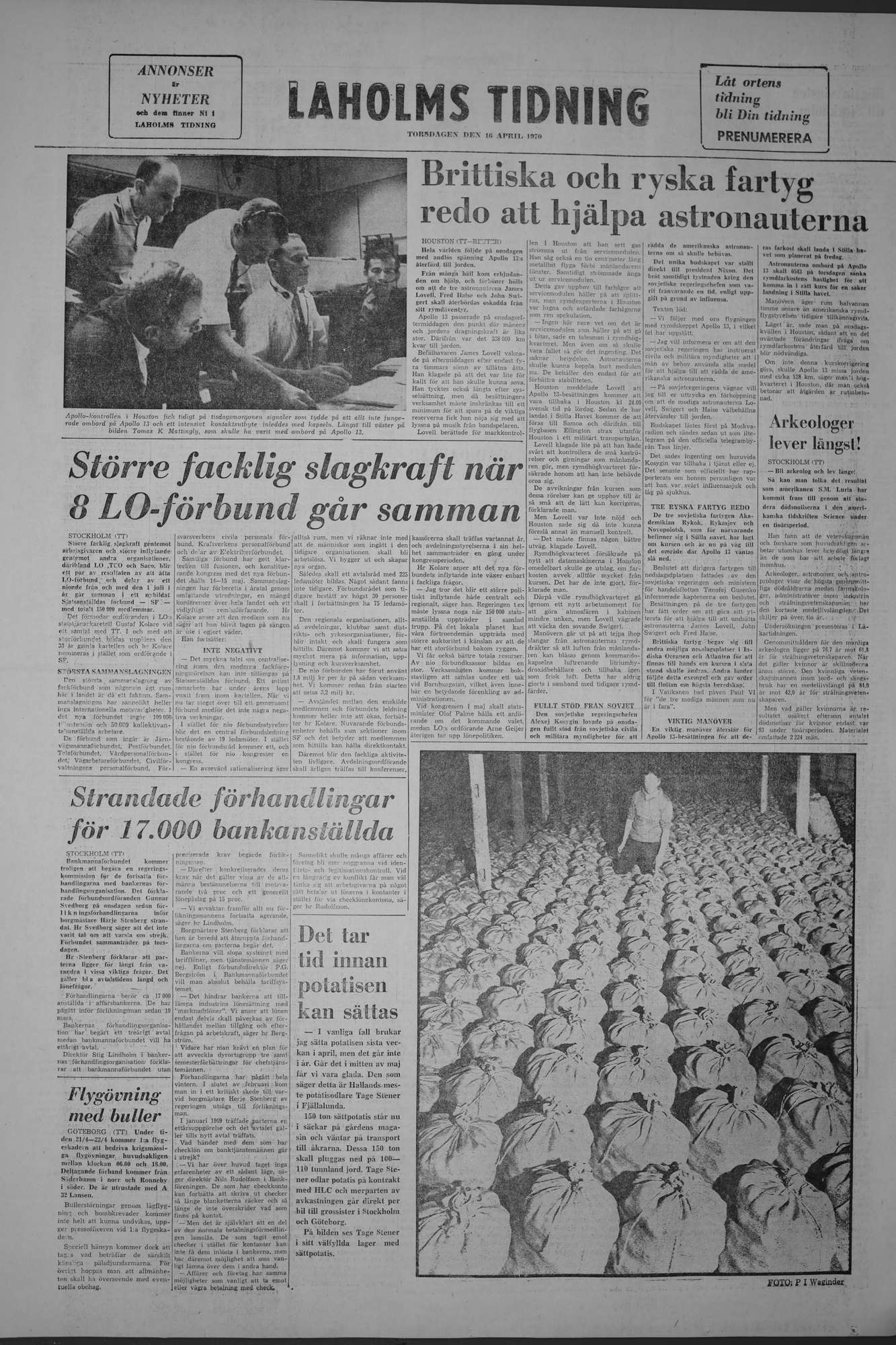 Laholms Tidning Torsdag 16 april 1970, sida 8