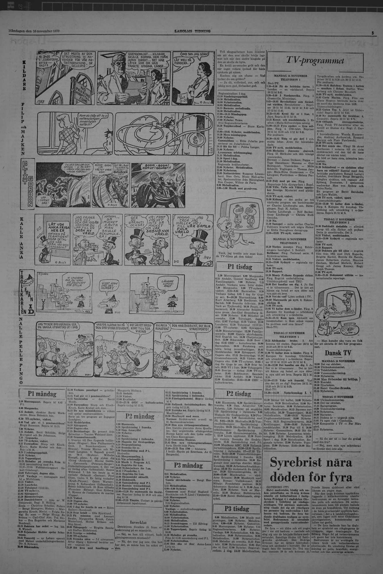 Laholms Tidning Måndag 16 november 1970, sida 5