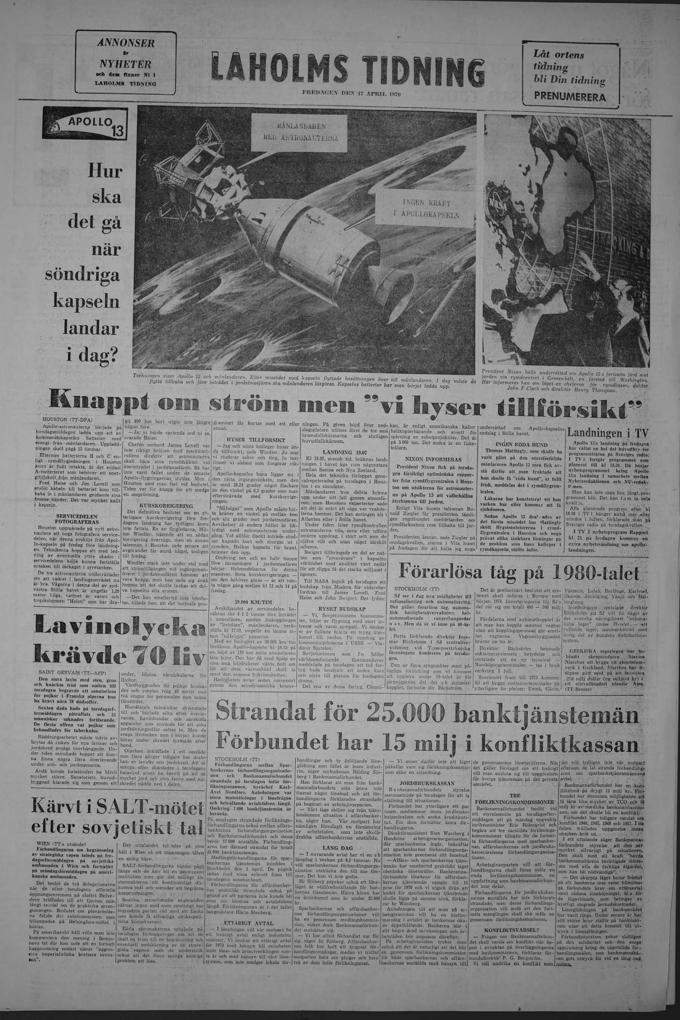 Laholms Tidning Fredag 17 april 1970, sida 8