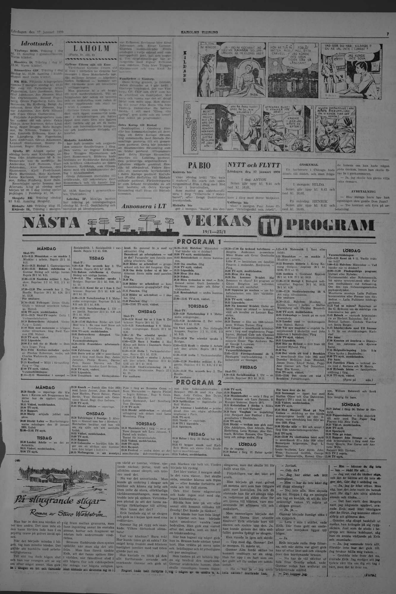 Laholms Tidning Lördag 17 januari 1970, sida 7