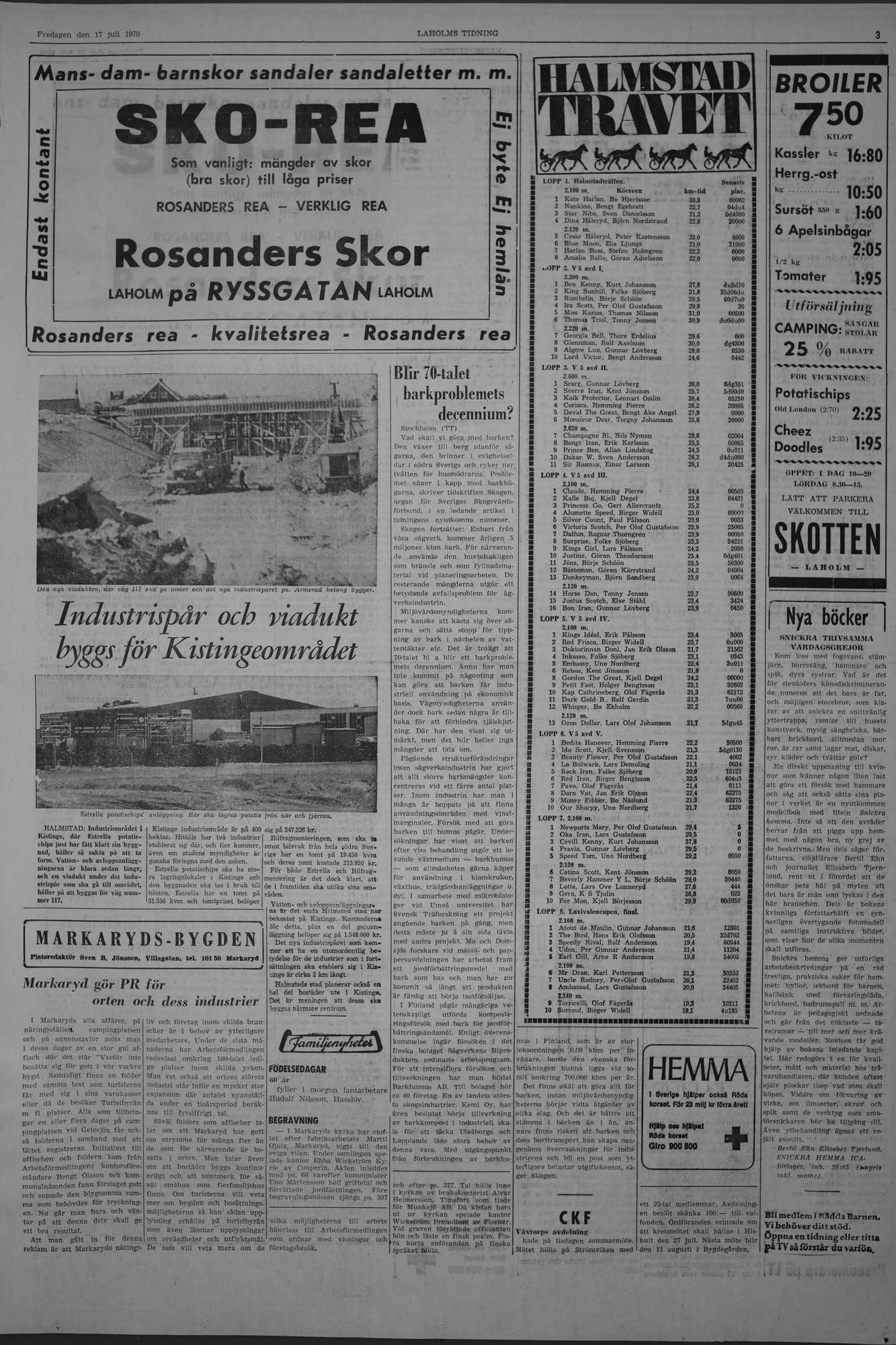 Laholms Tidning Fredag 17 juli 1970, sida 3