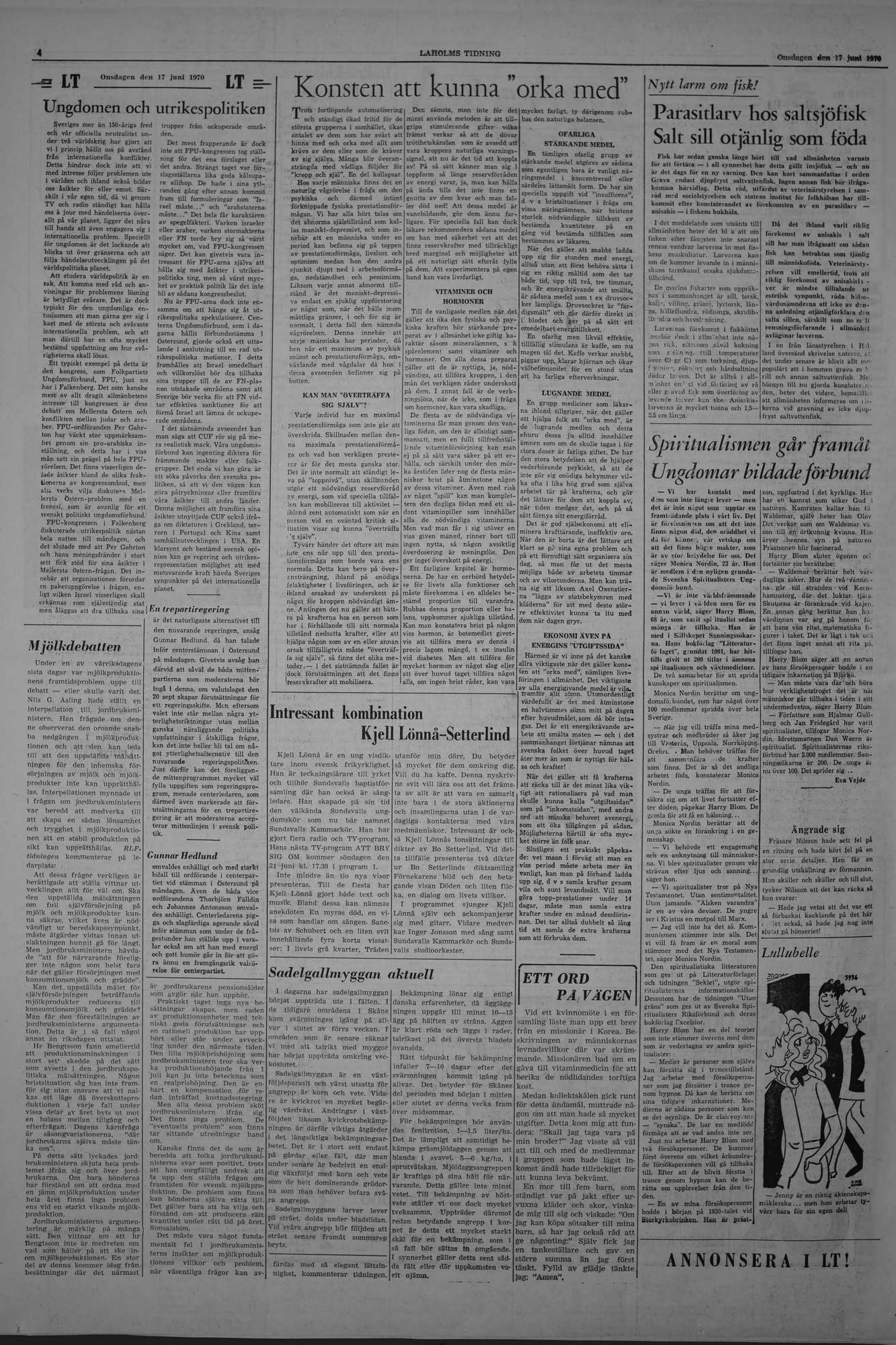 Laholms Tidning Onsdag 17 juni 1970, sida 4
