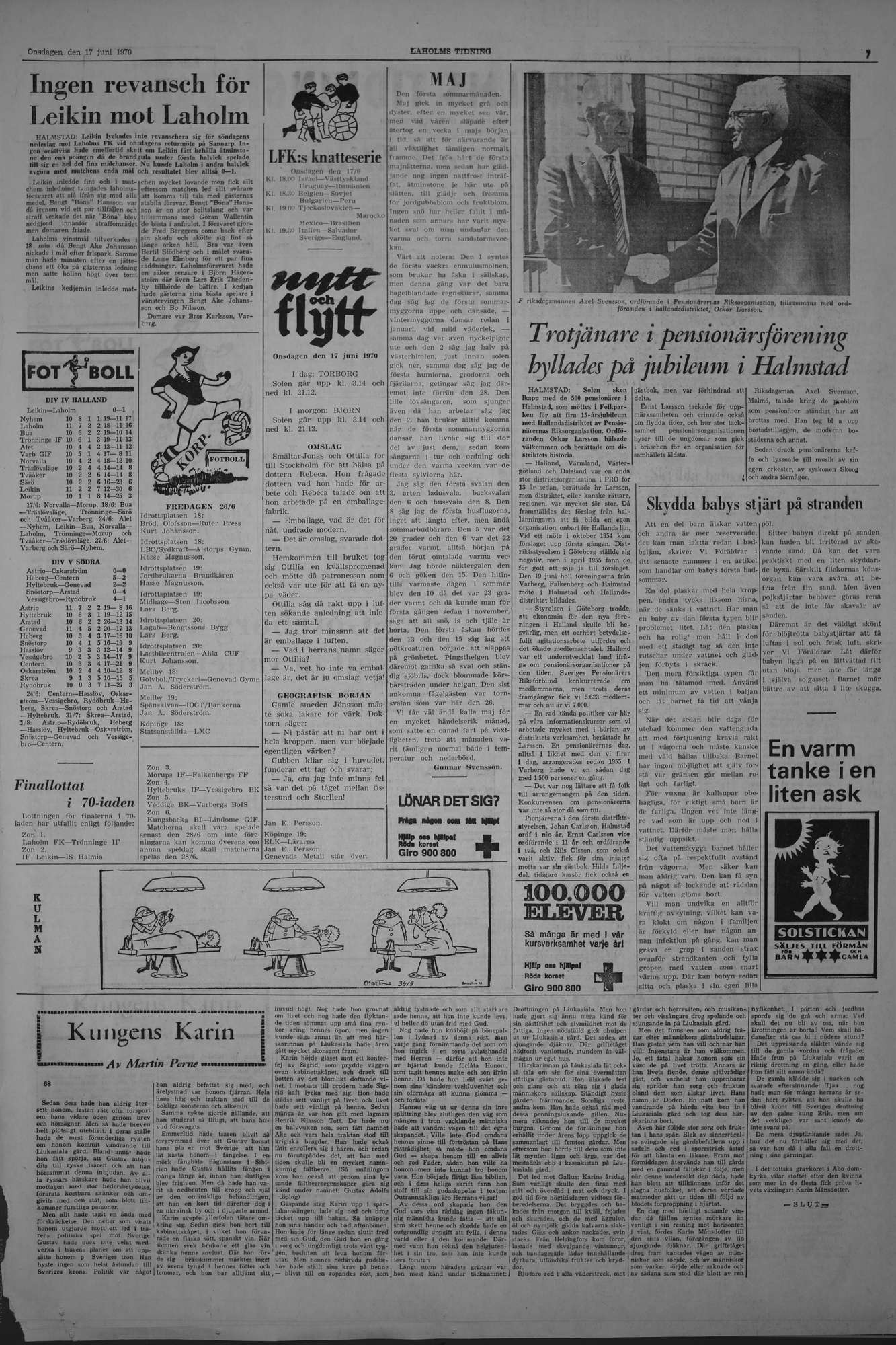Laholms Tidning Onsdag 17 juni 1970, sida 7