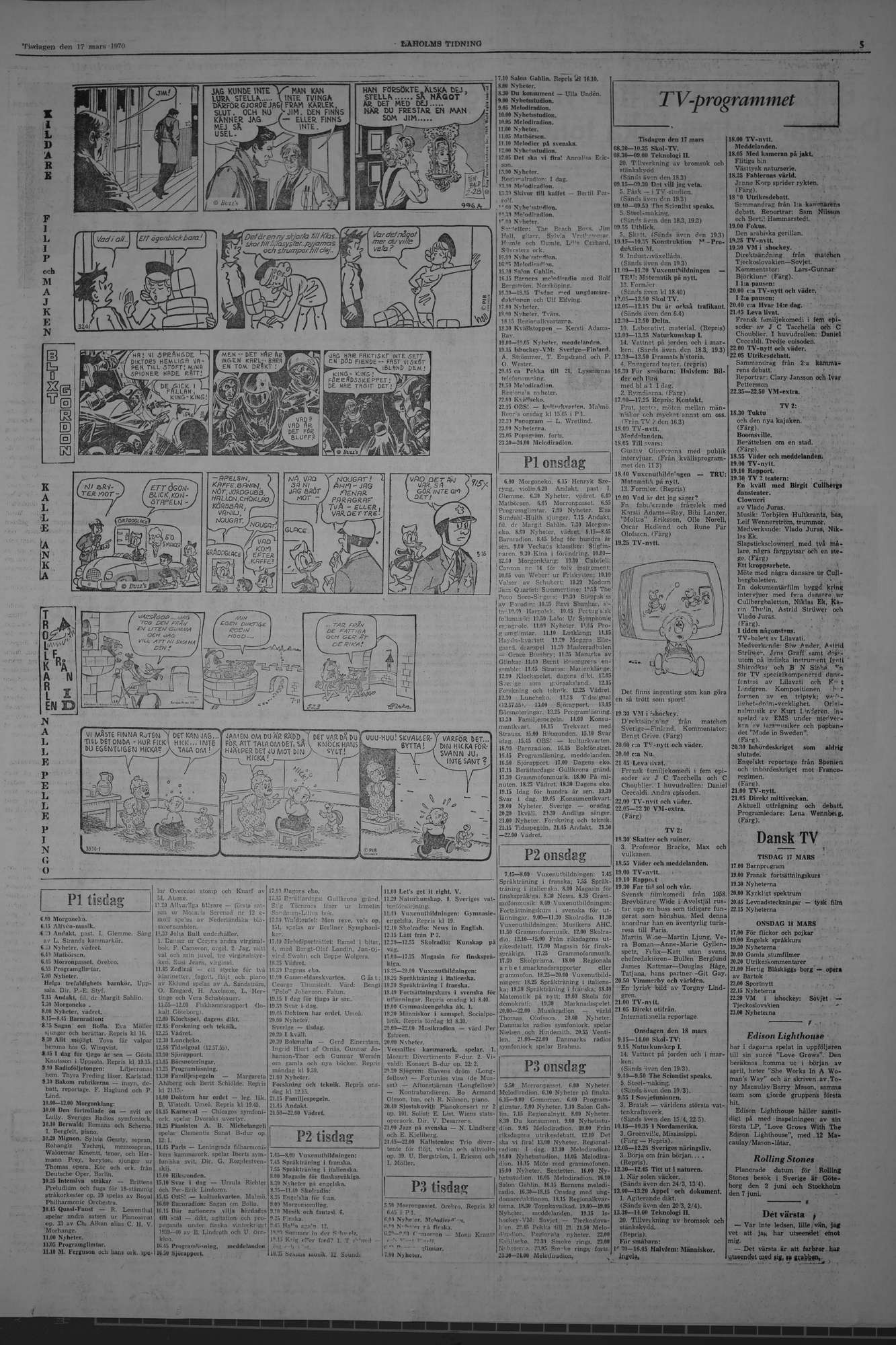 Laholms Tidning Tisdag 17 mars 1970, sida 5