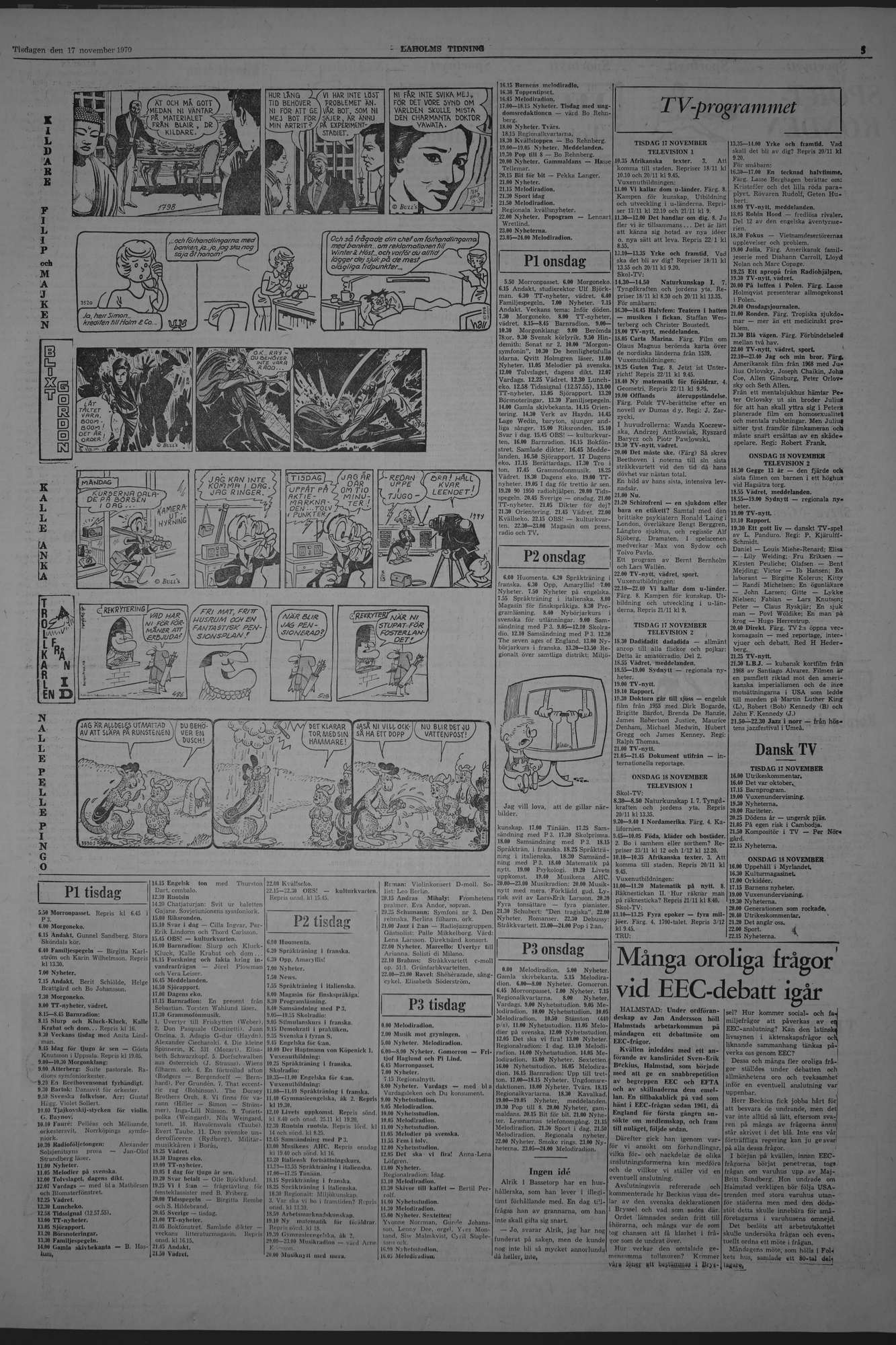 Laholms Tidning Tisdag 17 november 1970, sida 5