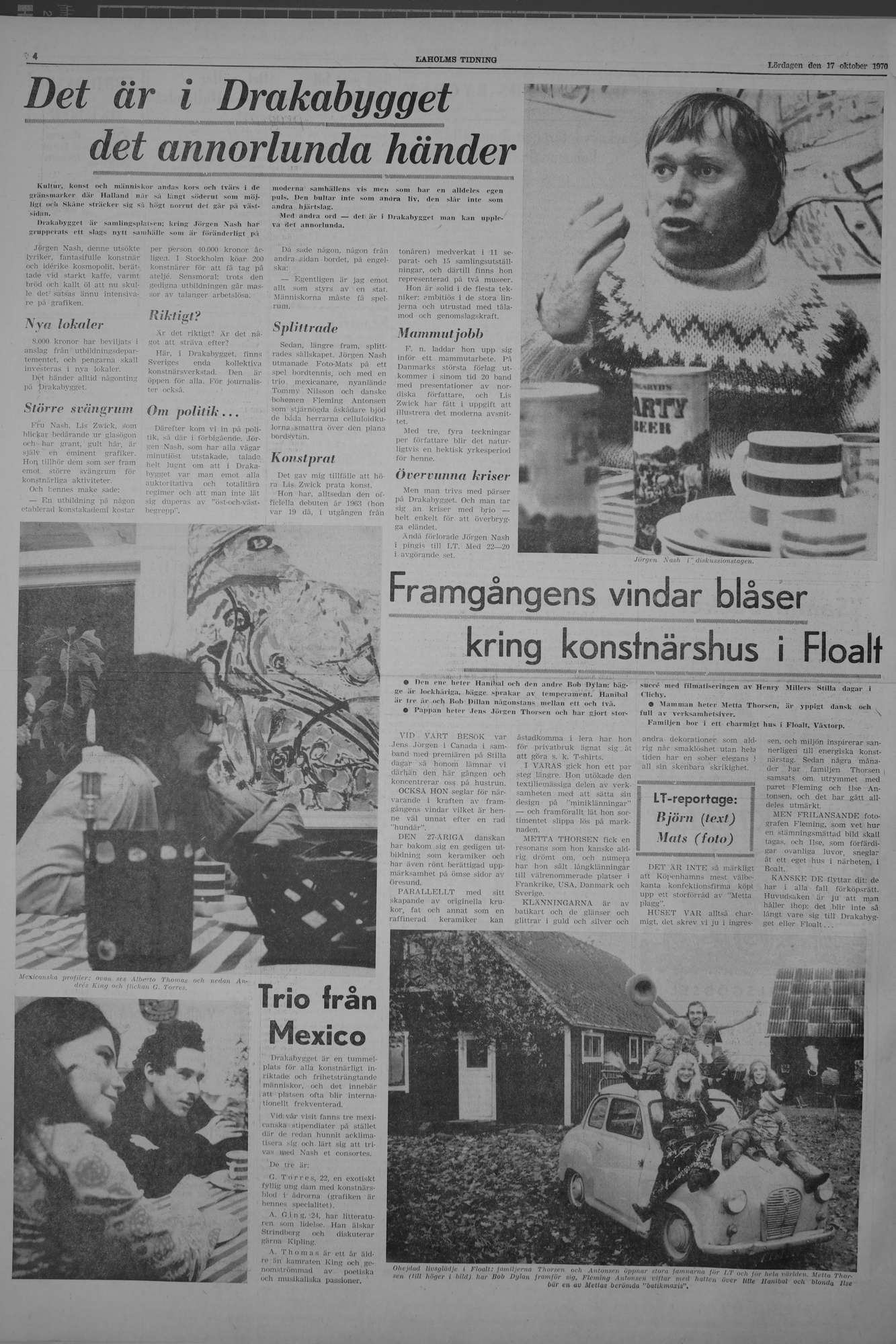Laholms Tidning Lördag 17 oktober 1970, sida 4