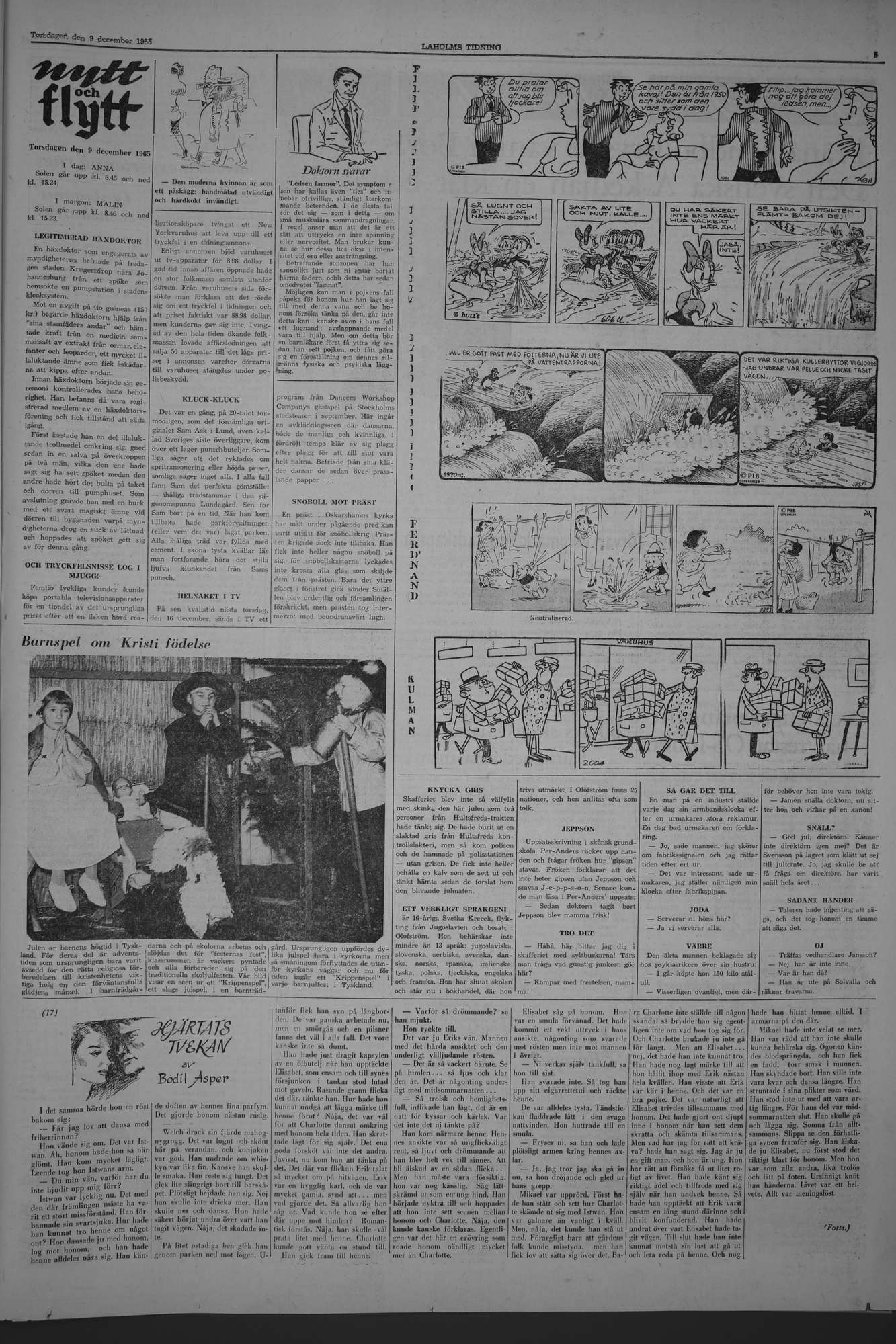 Laholms Tidning Torsdag 9 december 1965, sida 5