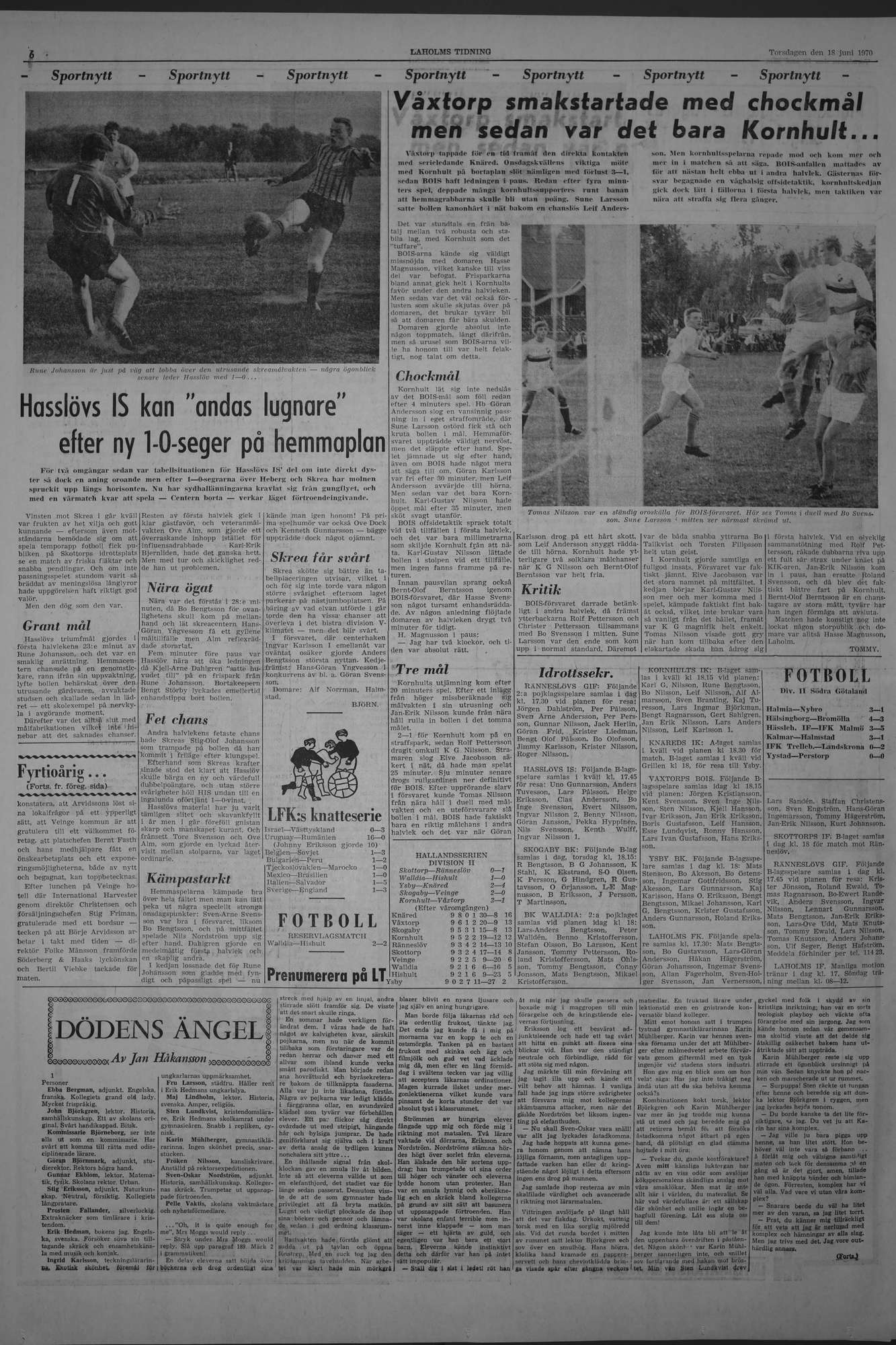 Laholms Tidning Torsdag 18 juni 1970, sida 6
