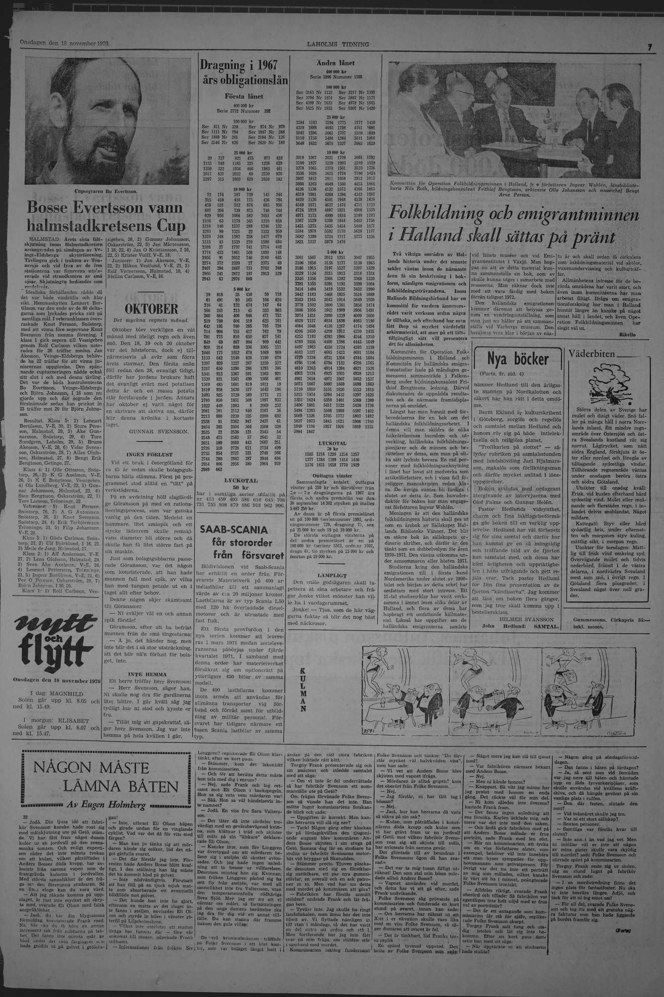 Laholms Tidning Onsdag 18 november 1970, sida 7