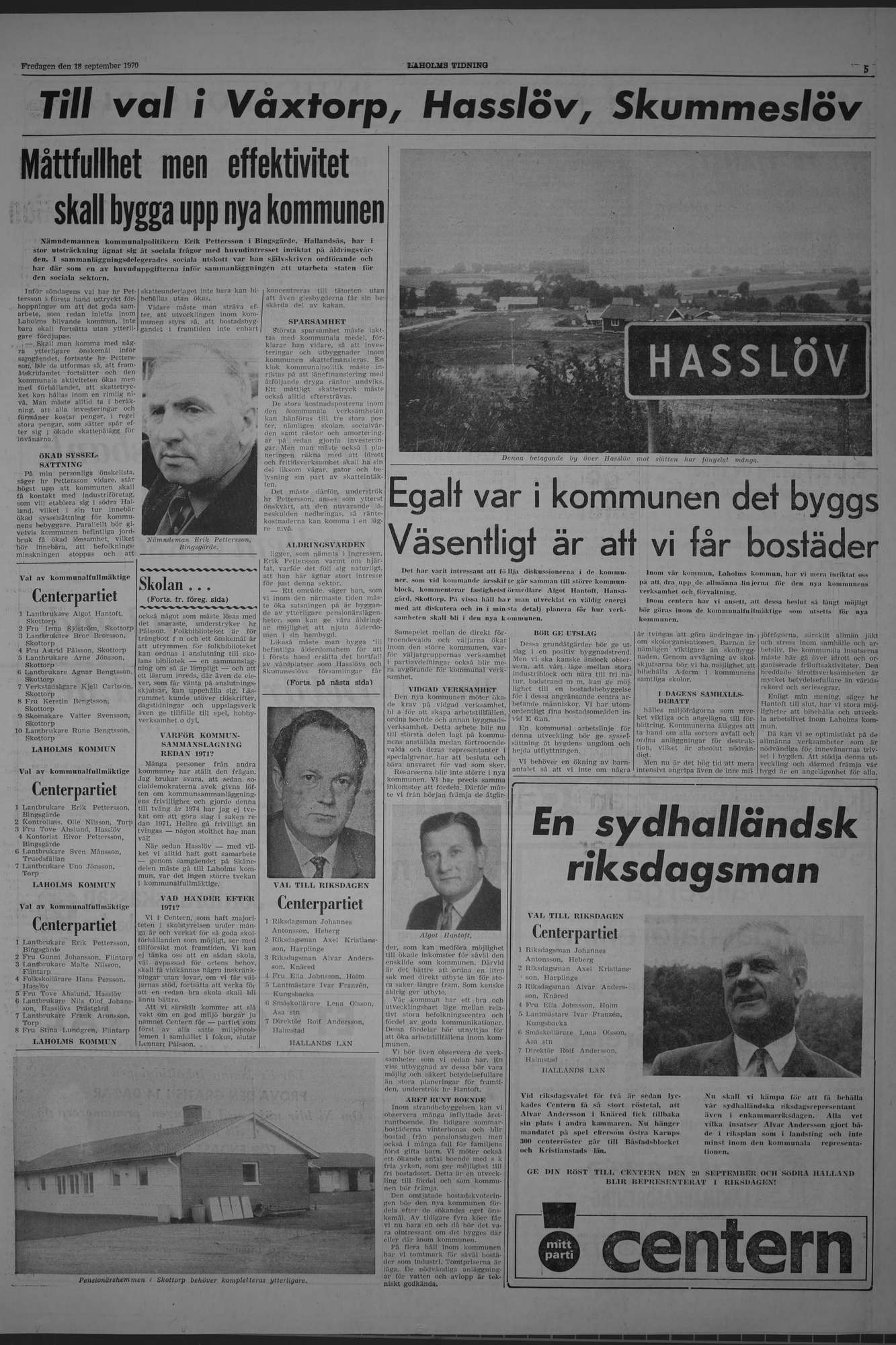 Laholms Tidning Fredag 18 september 1970, sida 5