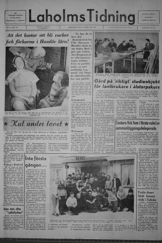 Förstasidan, Torsdag 19 februari 1970