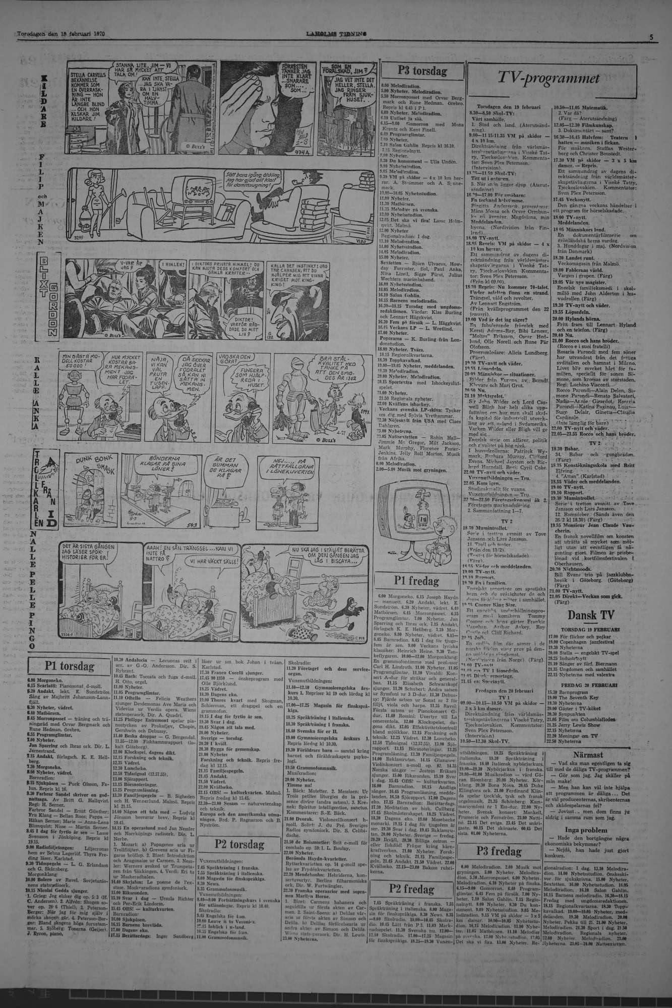 Laholms Tidning Torsdag 19 februari 1970, sida 5