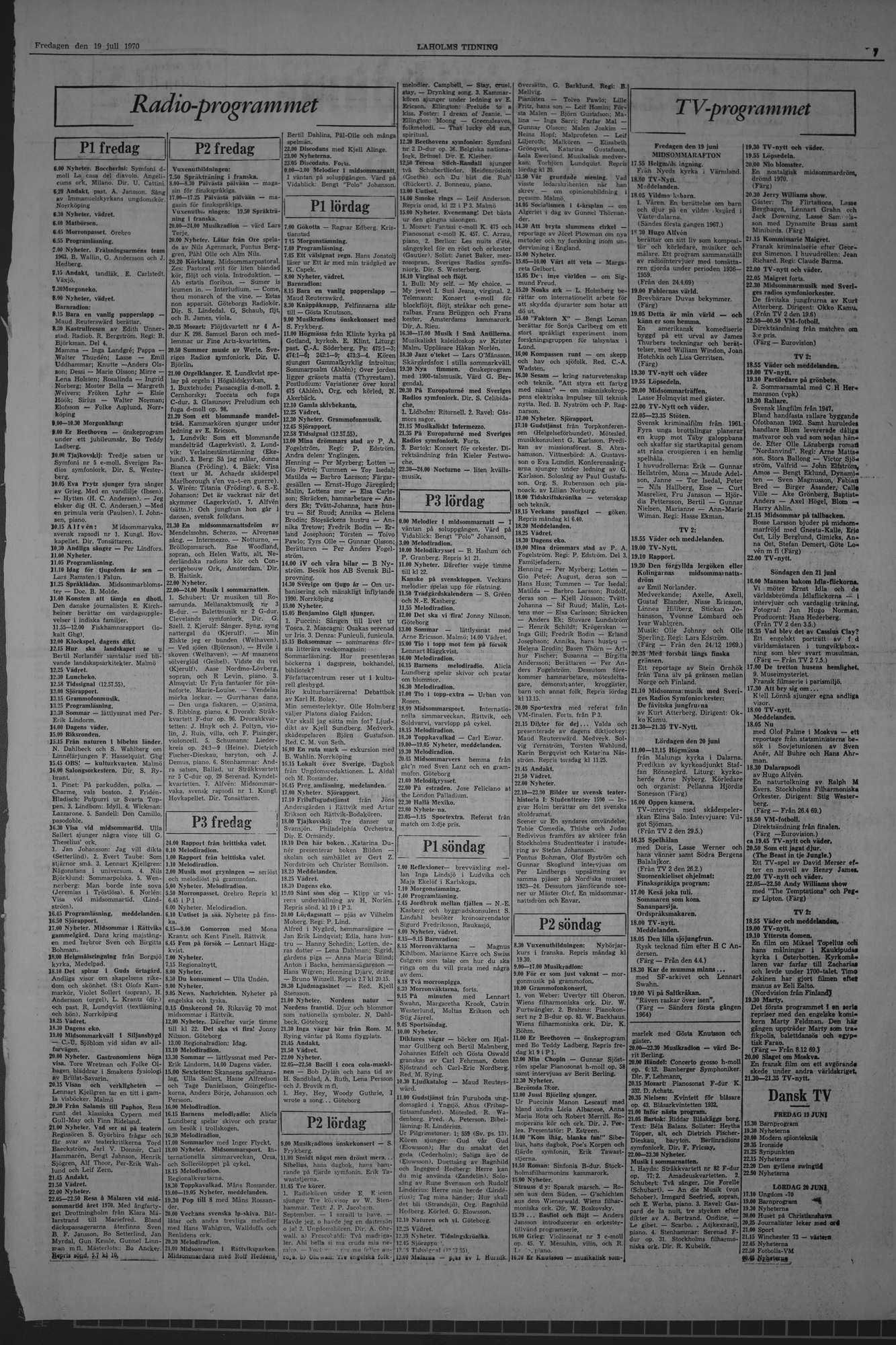 Laholms Tidning Fredag 19 juni 1970, sida 7