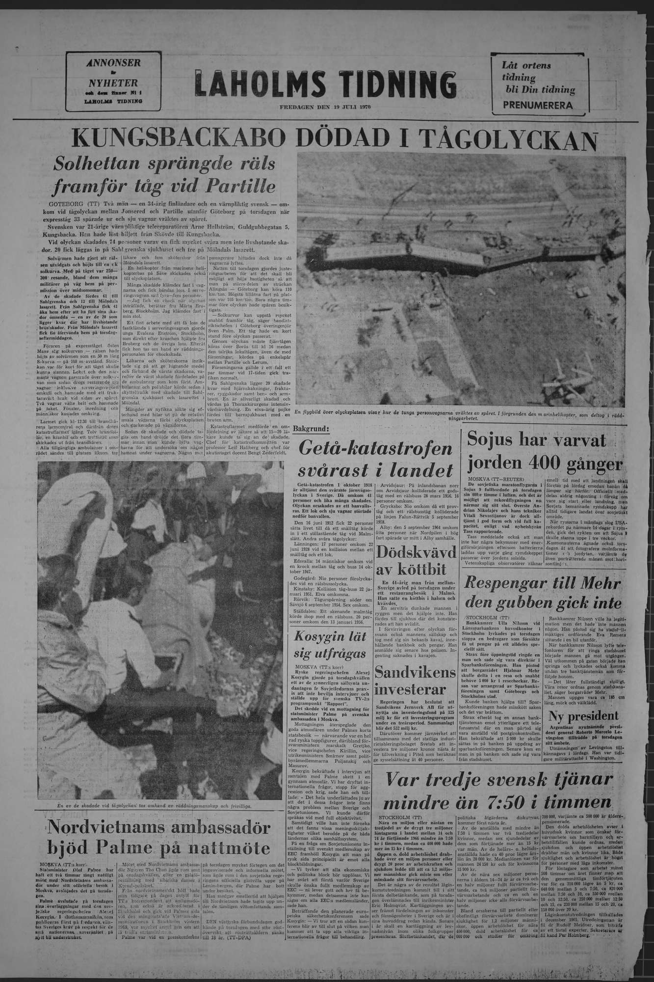 Laholms Tidning Fredag 19 juni 1970, sida 8
