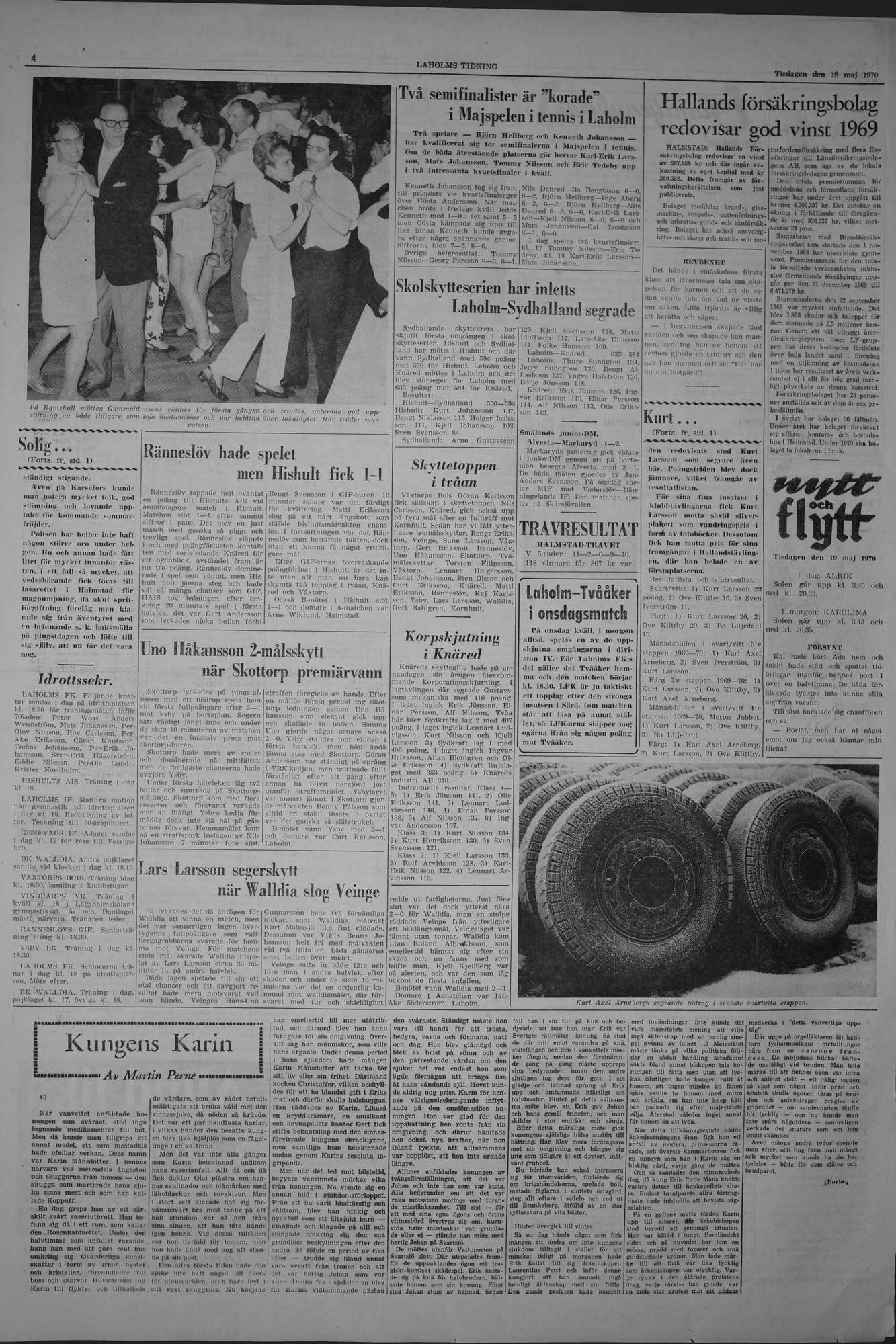 Laholms Tidning Tisdag 19 maj 1970, sida 4