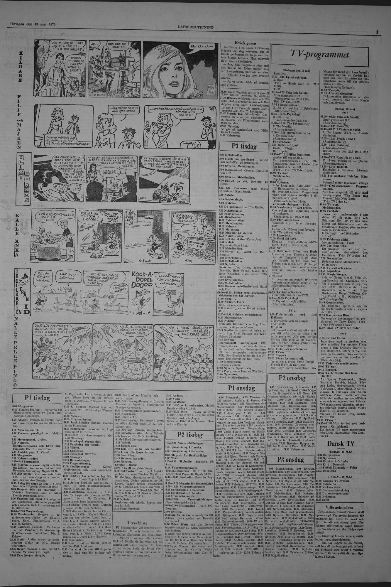 Laholms Tidning Tisdag 19 maj 1970, sida 5