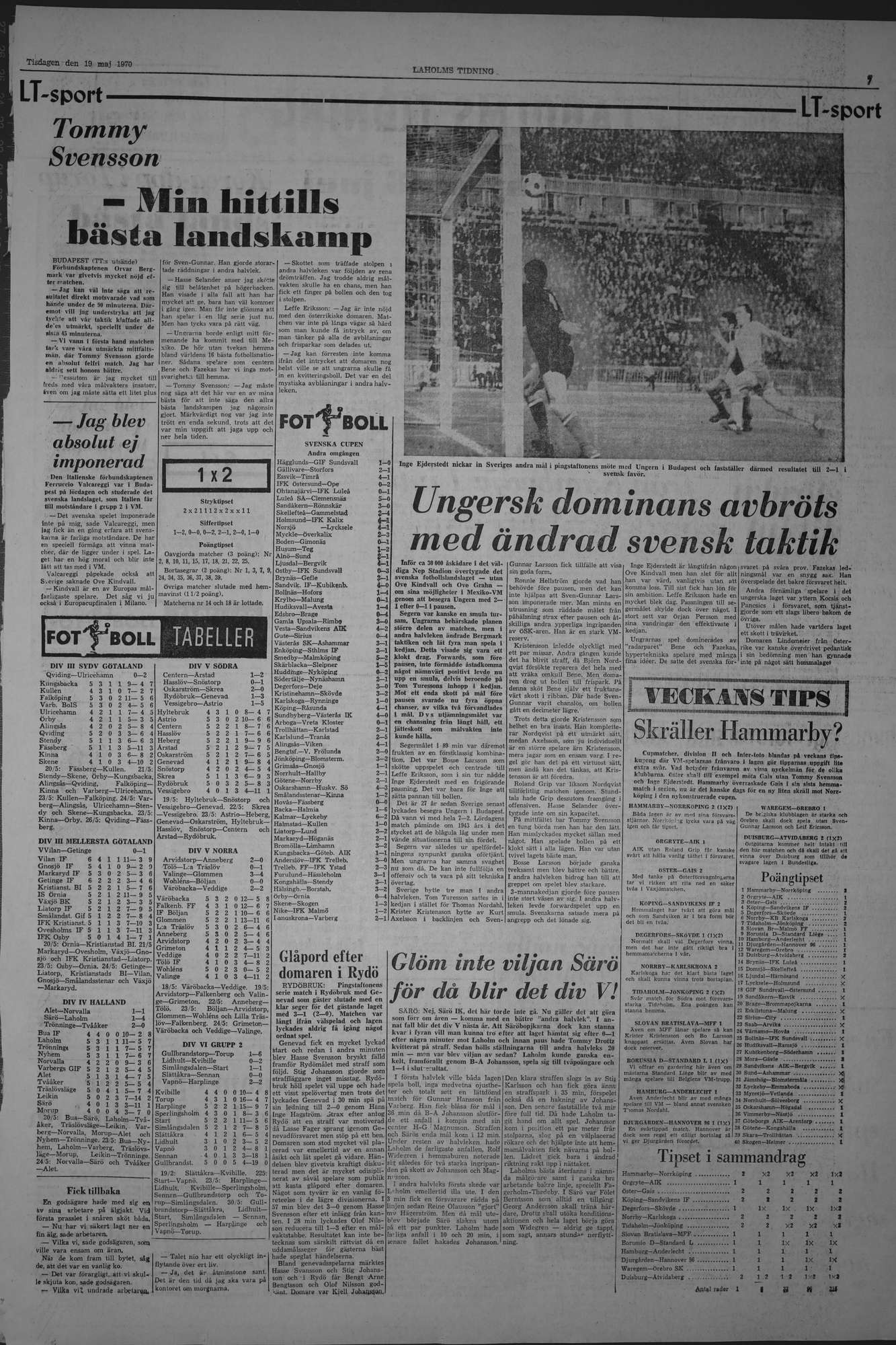Laholms Tidning Tisdag 19 maj 1970, sida 7