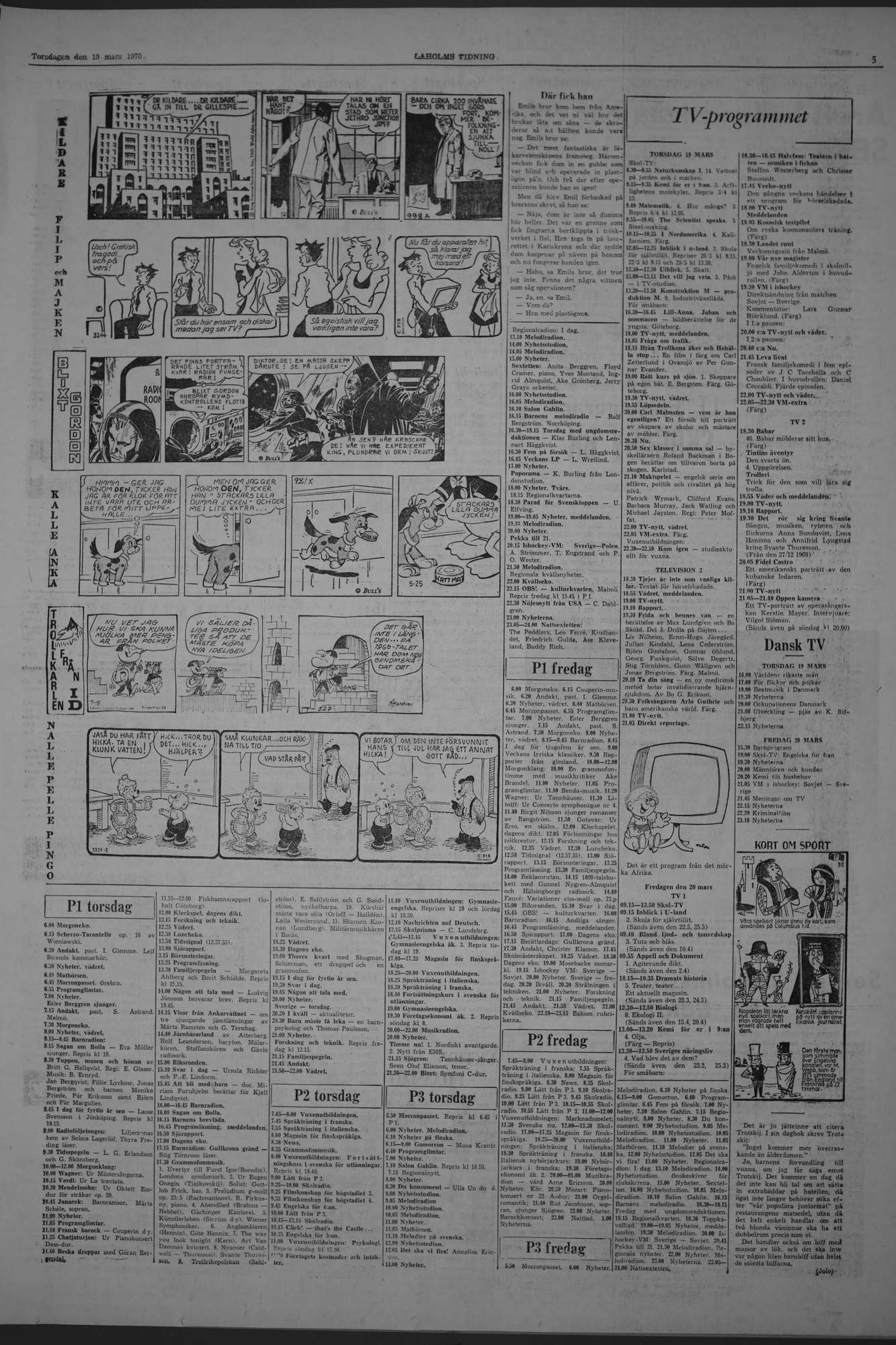 Laholms Tidning Torsdag 19 mars 1970, sida 5