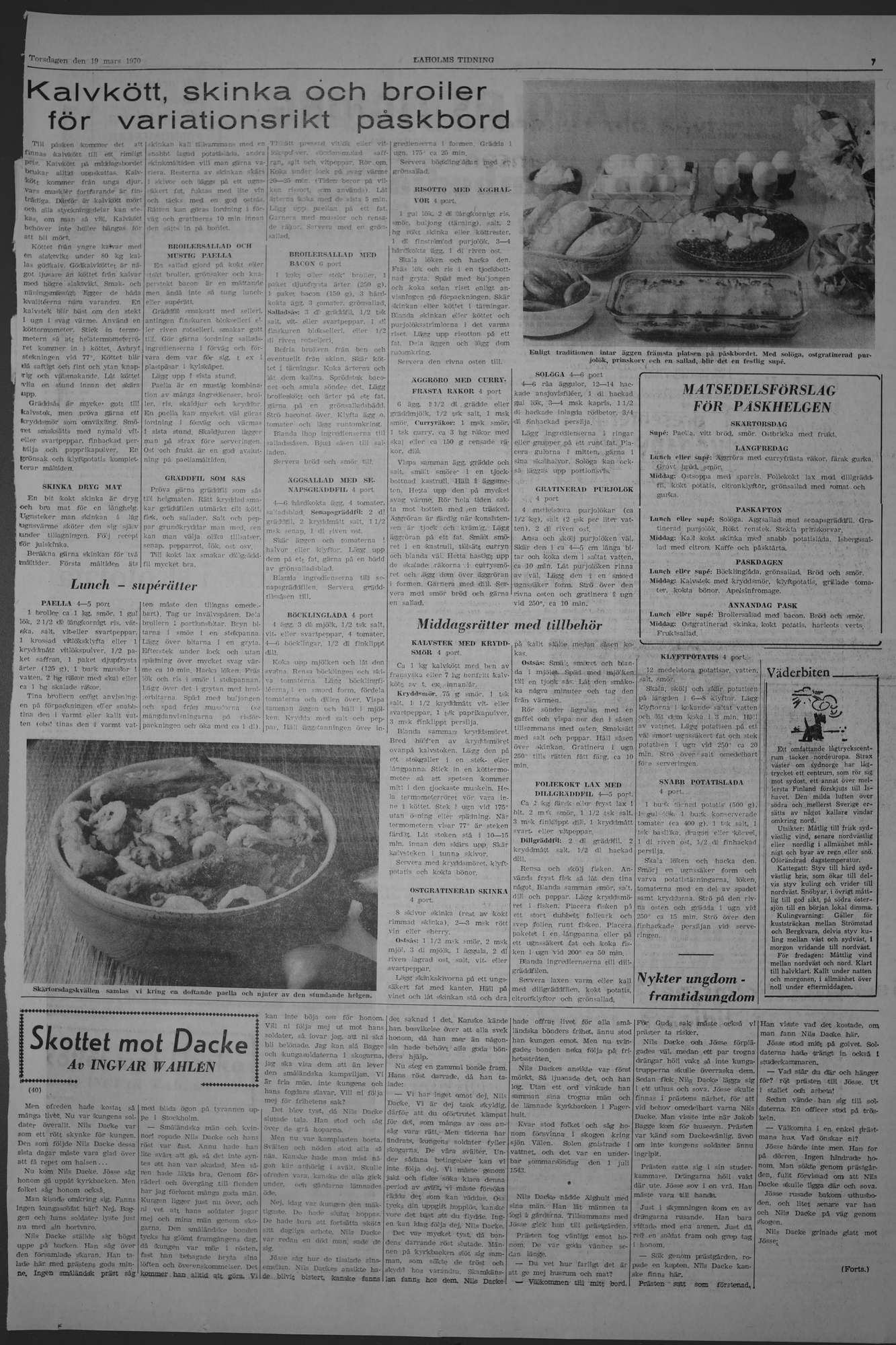 Laholms Tidning Torsdag 19 mars 1970, sida 7