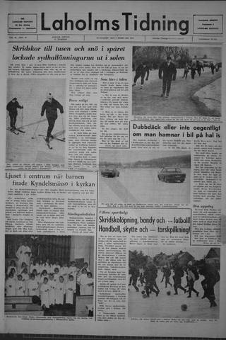 Förstasidan, Måndag 2 februari 1970