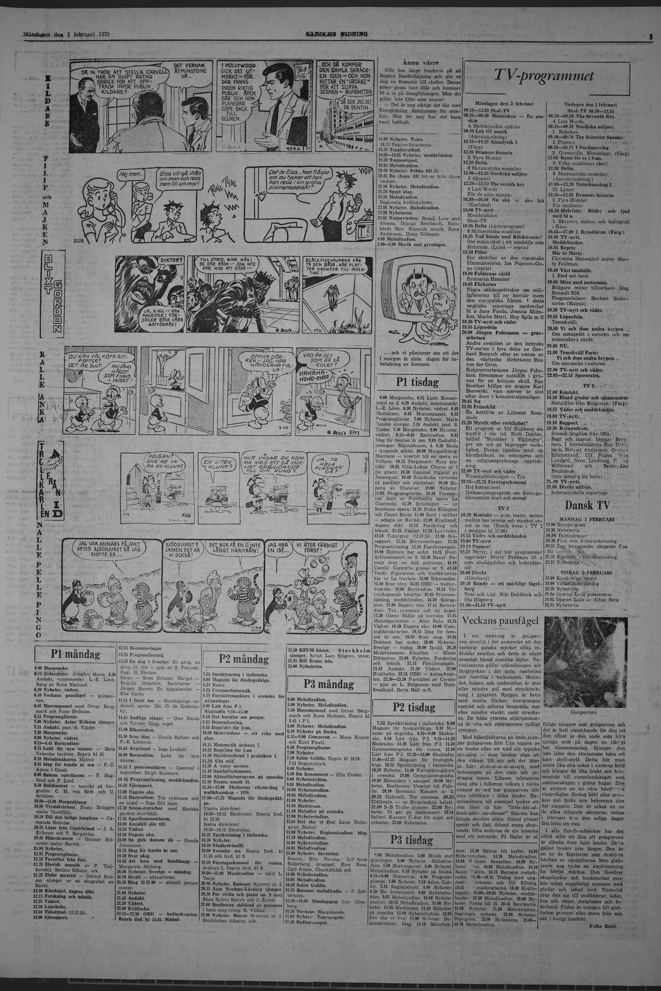 Laholms Tidning Måndag 2 februari 1970, sida 5