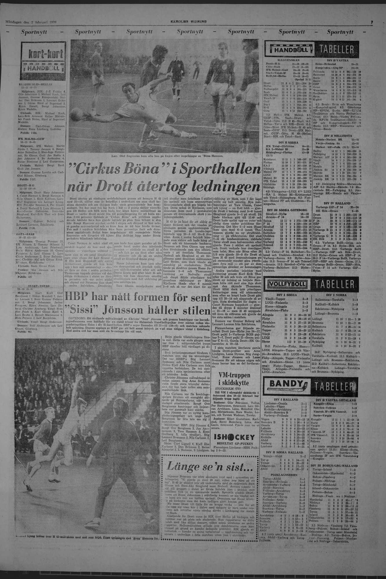 Laholms Tidning Måndag 2 februari 1970, sida 7