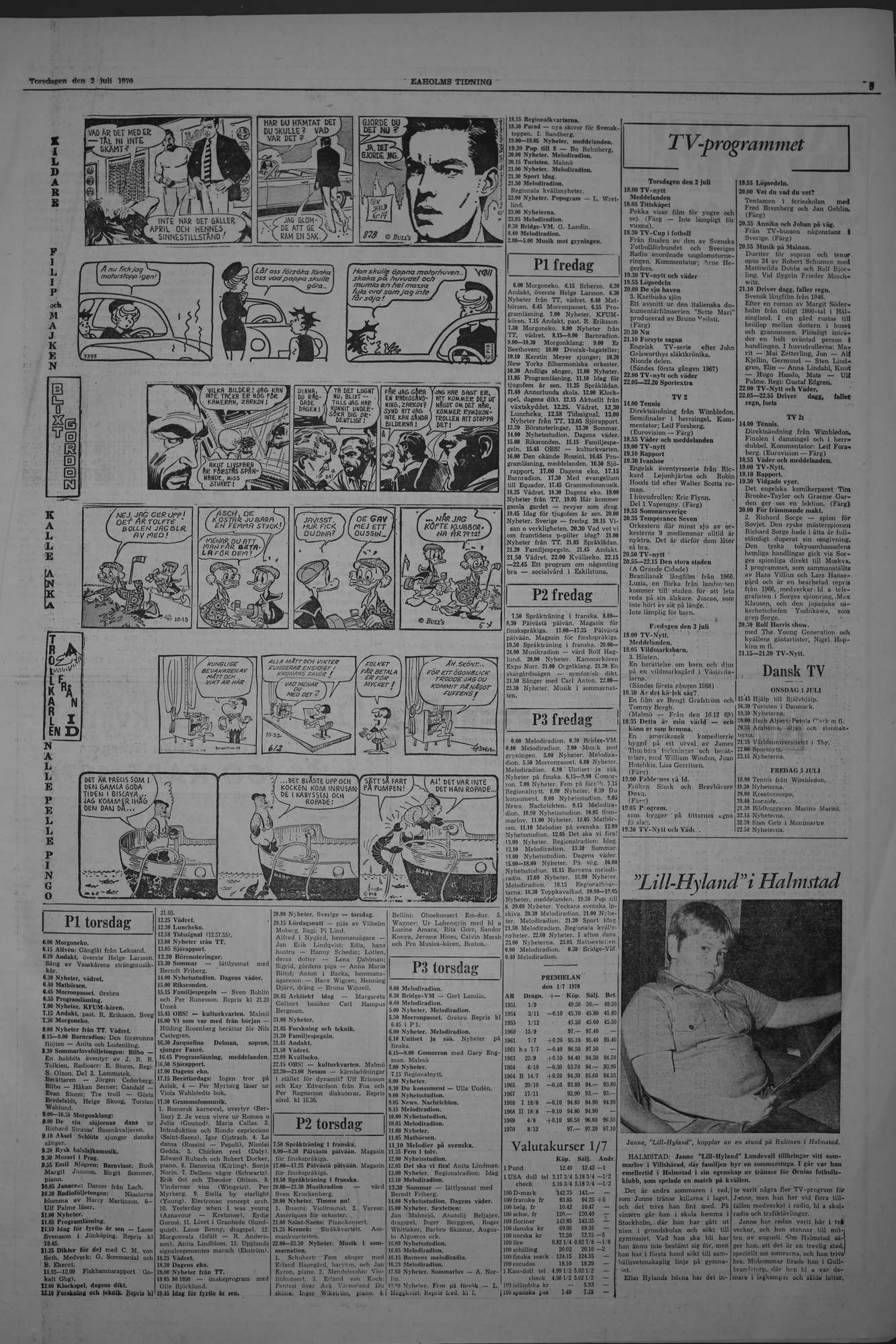 Laholms Tidning Torsdag 2 juli 1970, sida 5