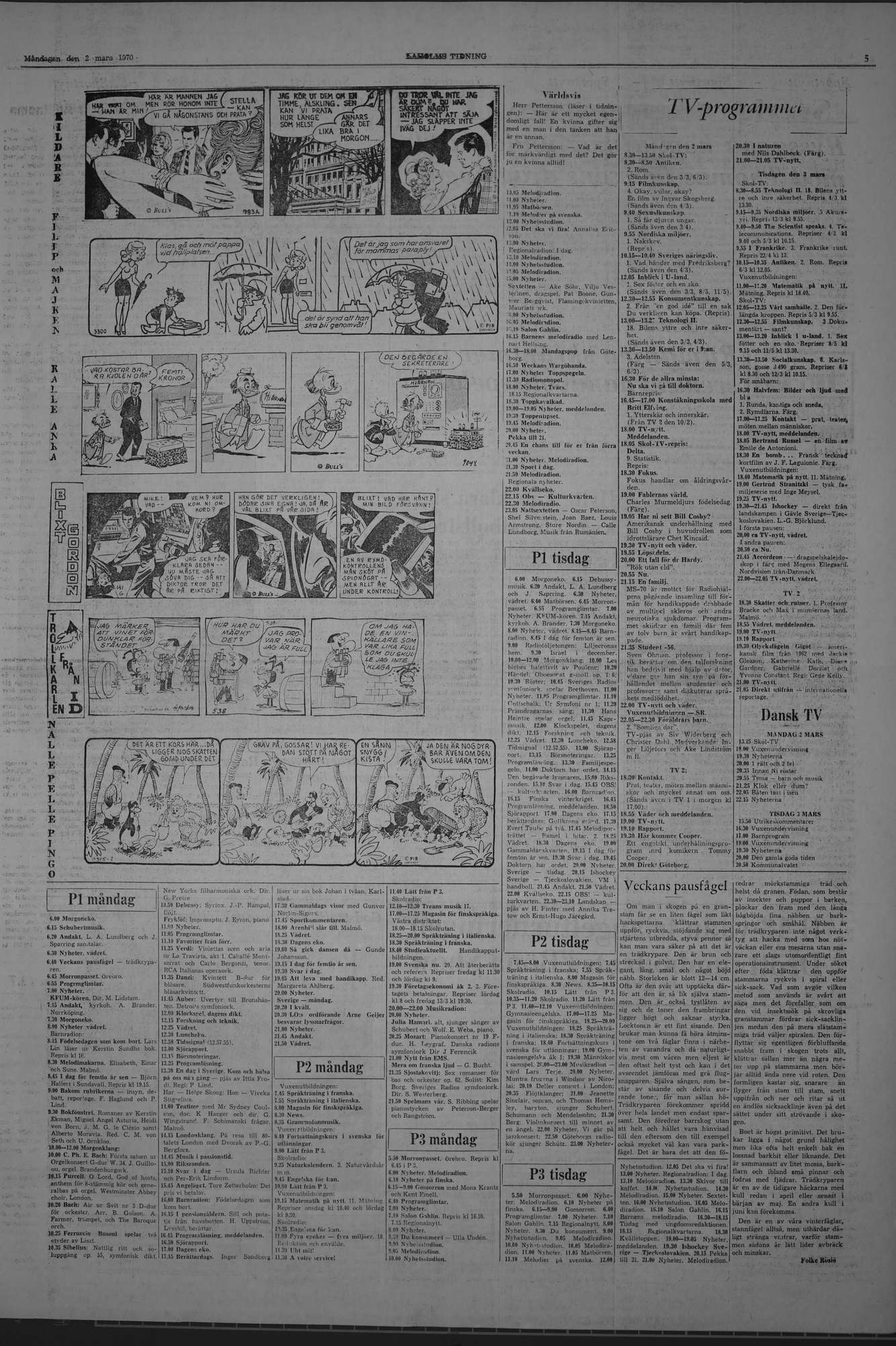 Laholms Tidning Måndag 2 mars 1970, sida 5