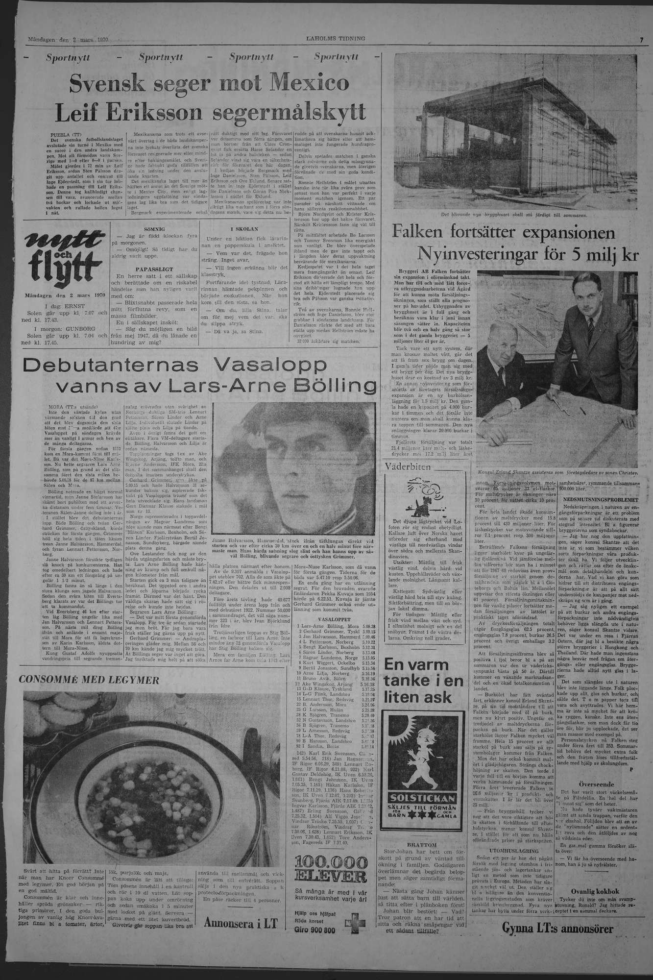 Laholms Tidning Måndag 2 mars 1970, sida 7