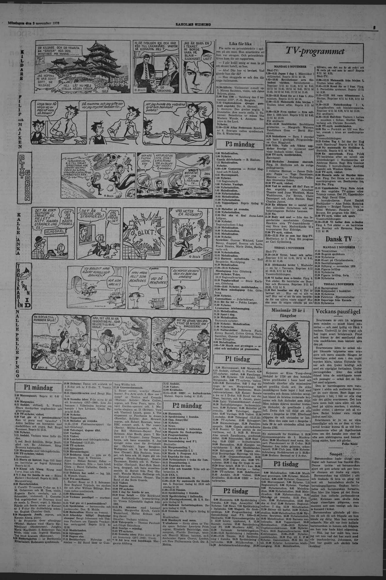 Laholms Tidning Måndag 2 november 1970, sida 5