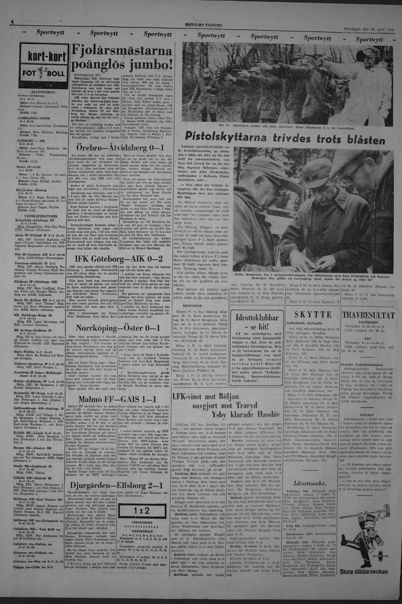 Laholms Tidning Måndag 20 april 1970, sida 6
