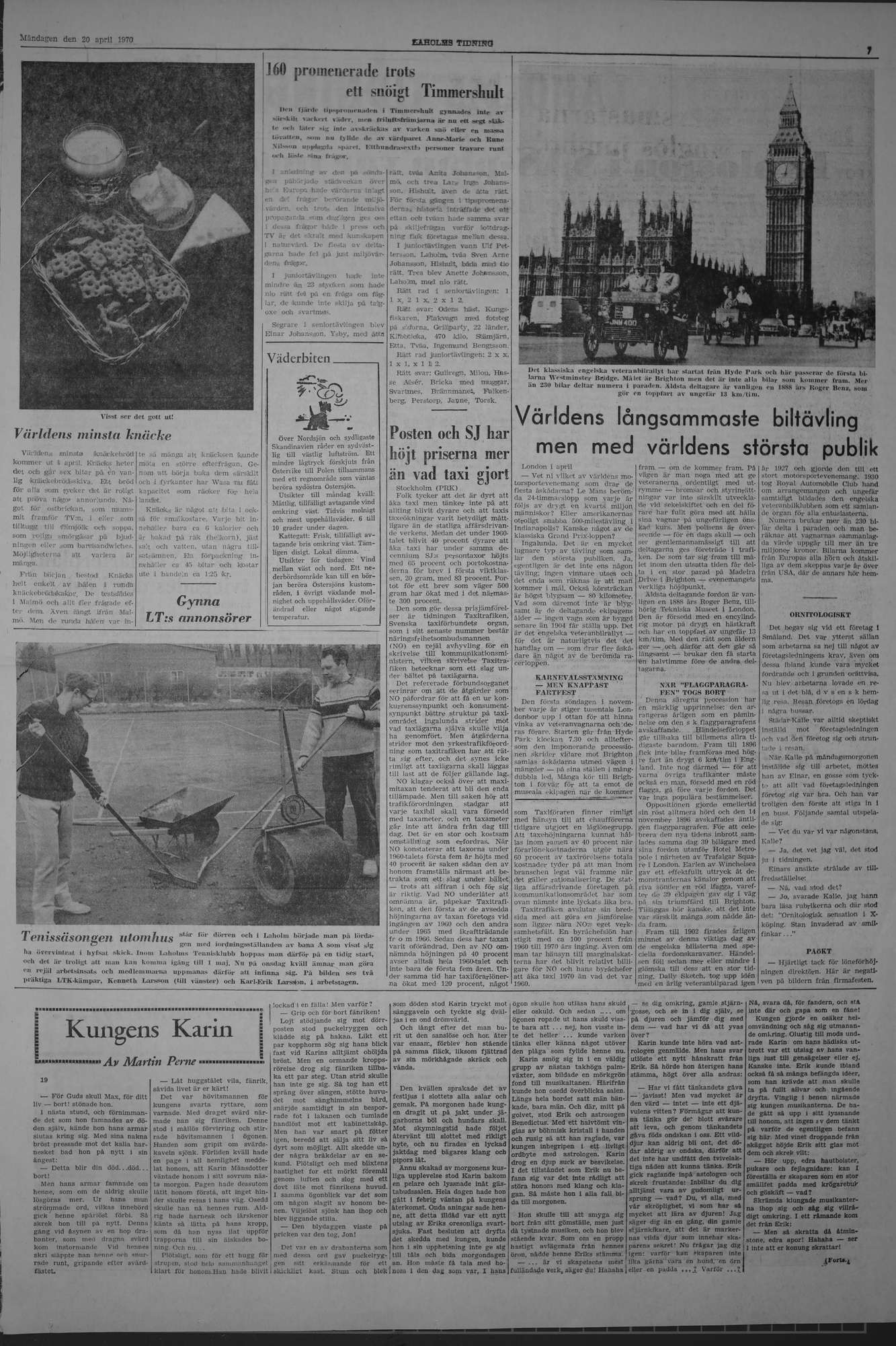 Laholms Tidning Måndag 20 april 1970, sida 7