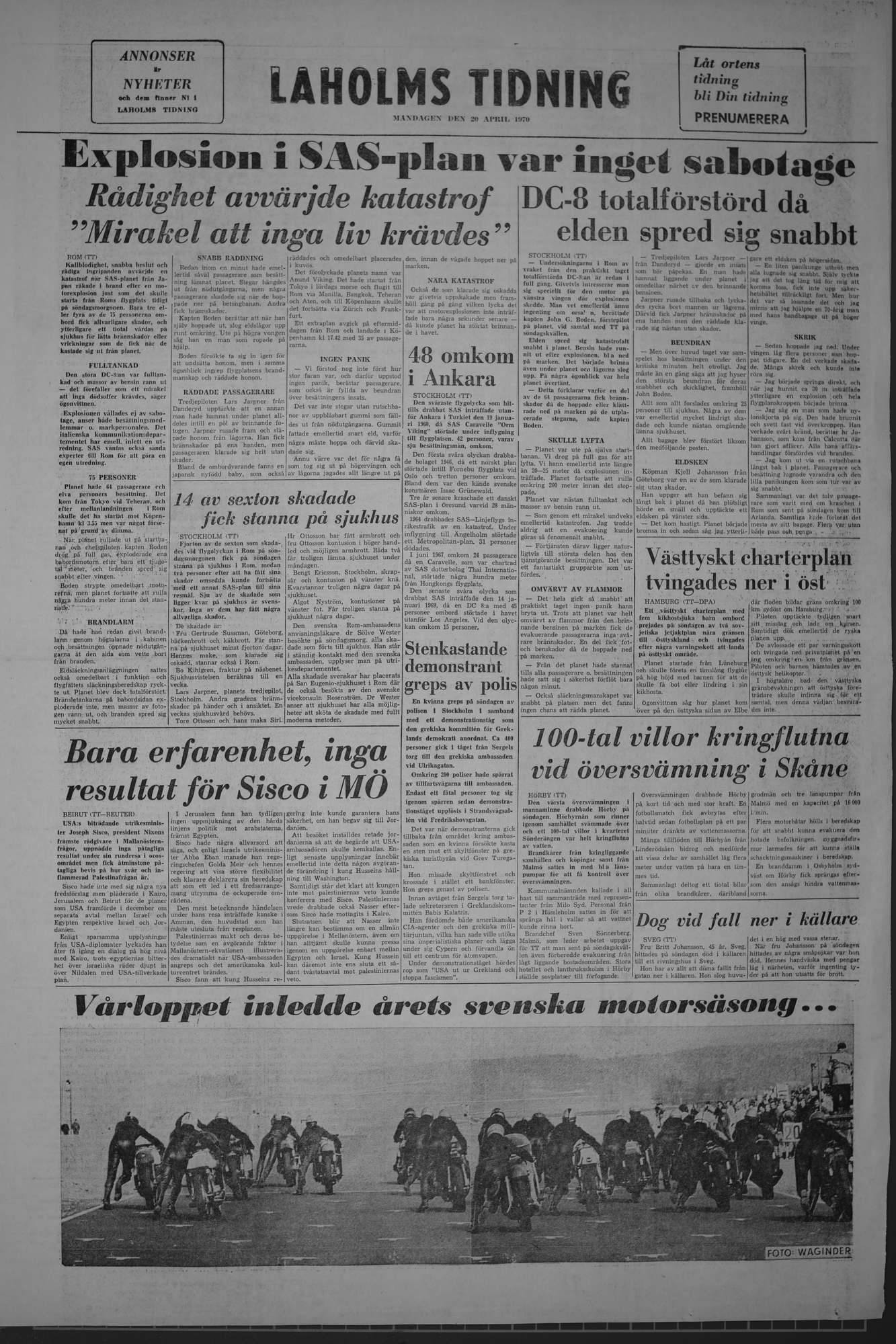 Laholms Tidning Måndag 20 april 1970, sida 8