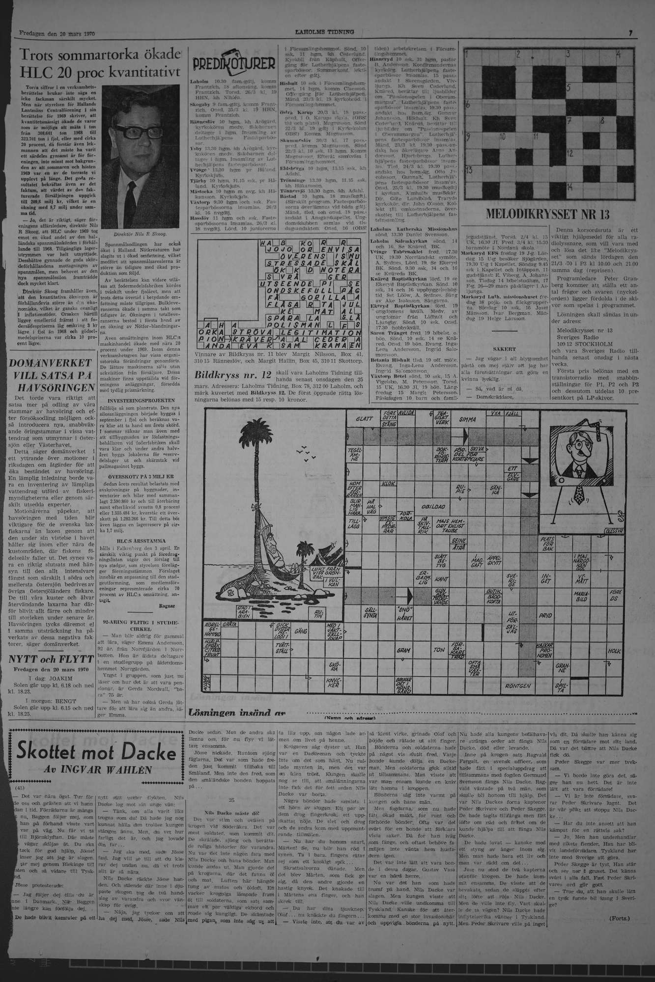 Laholms Tidning Fredag 20 mars 1970, sida 7