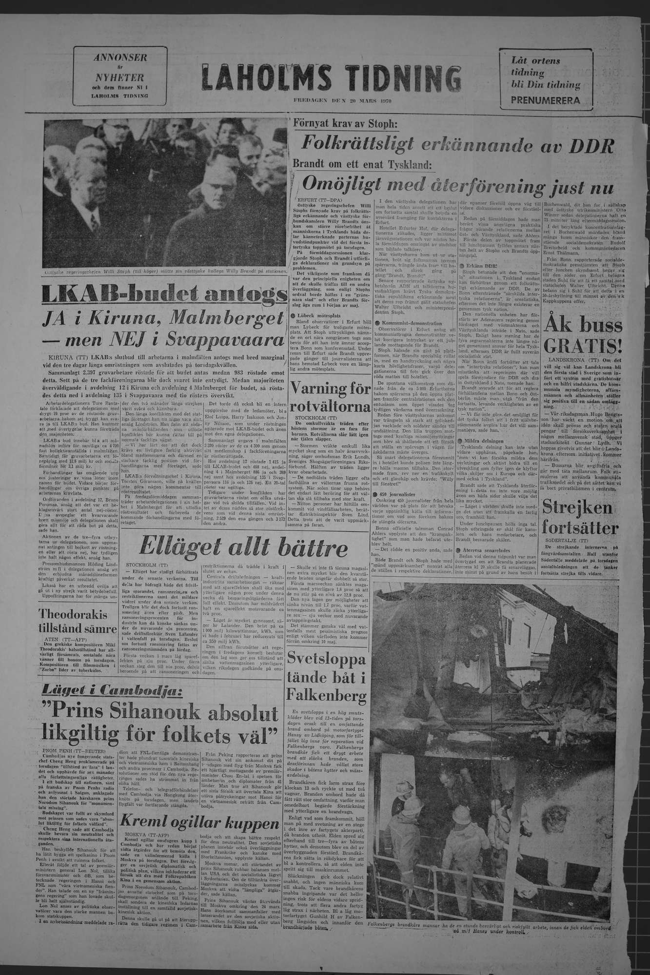Laholms Tidning Fredag 20 mars 1970, sida 8