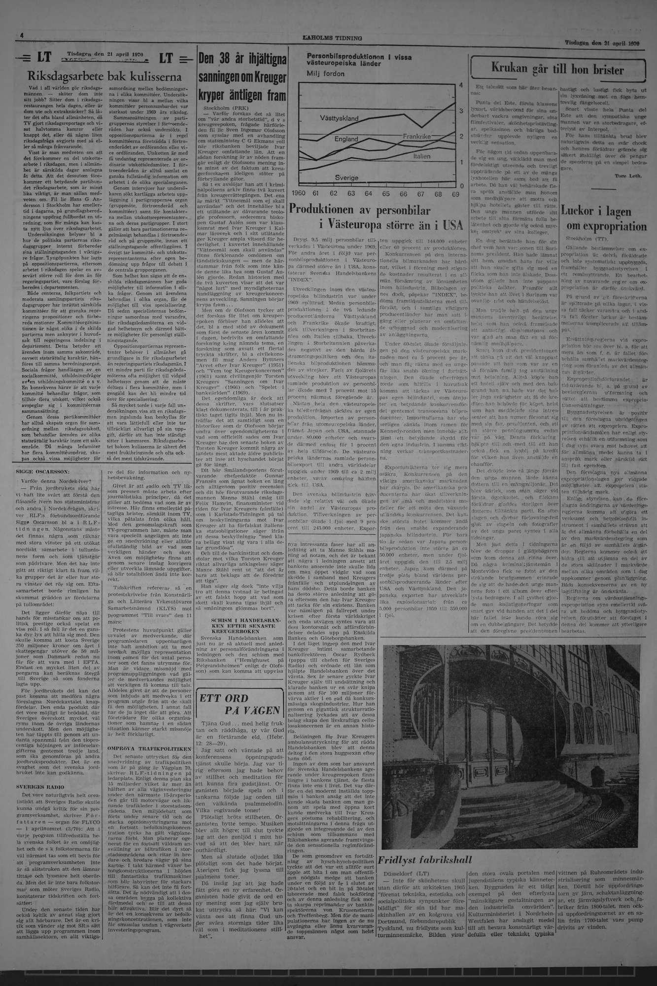 Laholms Tidning Tisdag 21 april 1970, sida 4