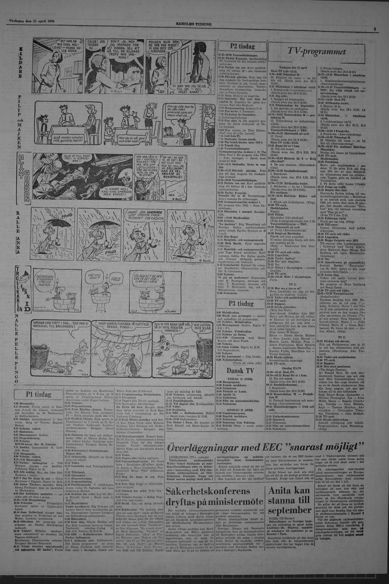 Laholms Tidning Tisdag 21 april 1970, sida 5