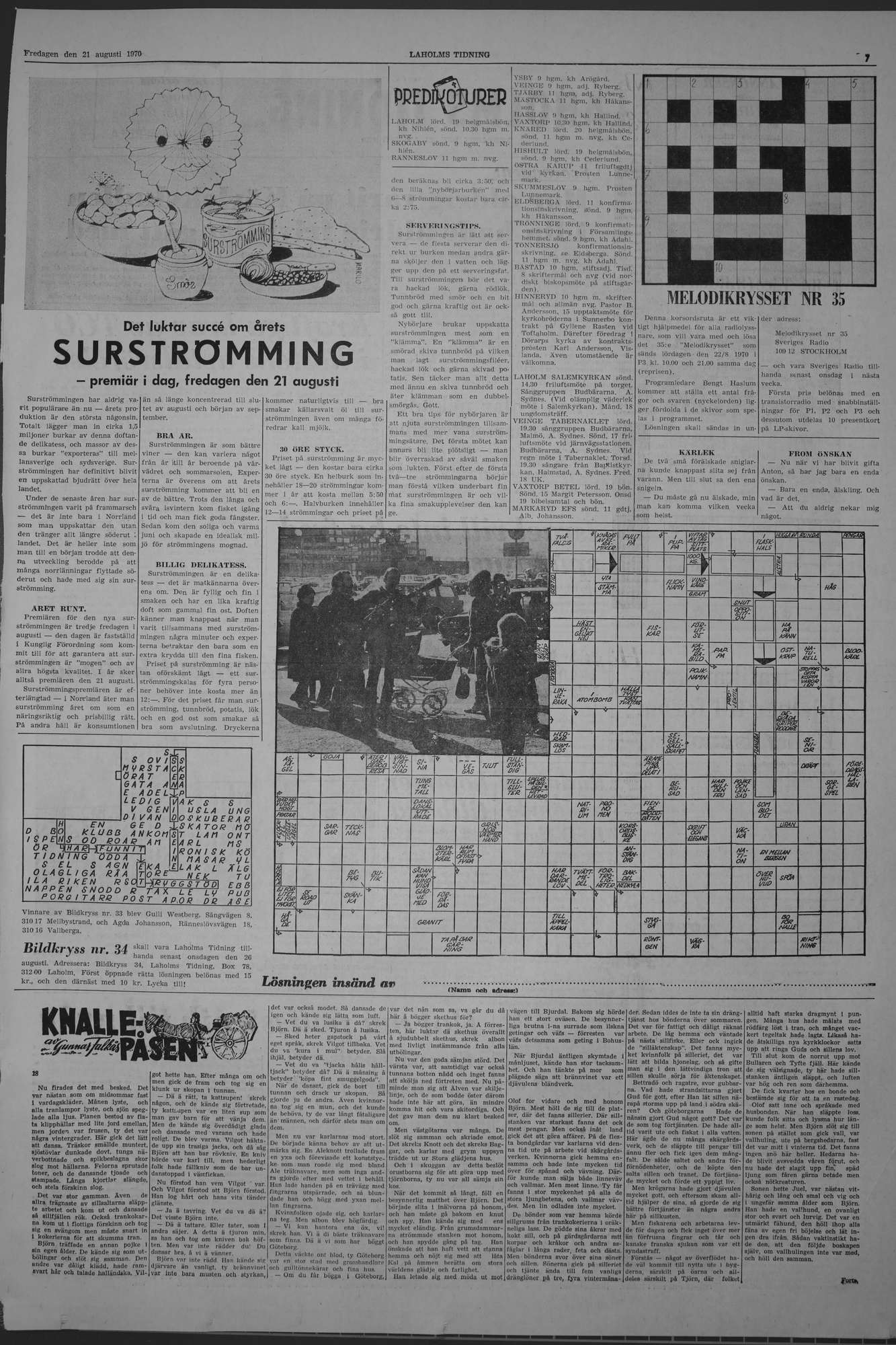 Laholms Tidning Fredag 21 augusti 1970, sida 7