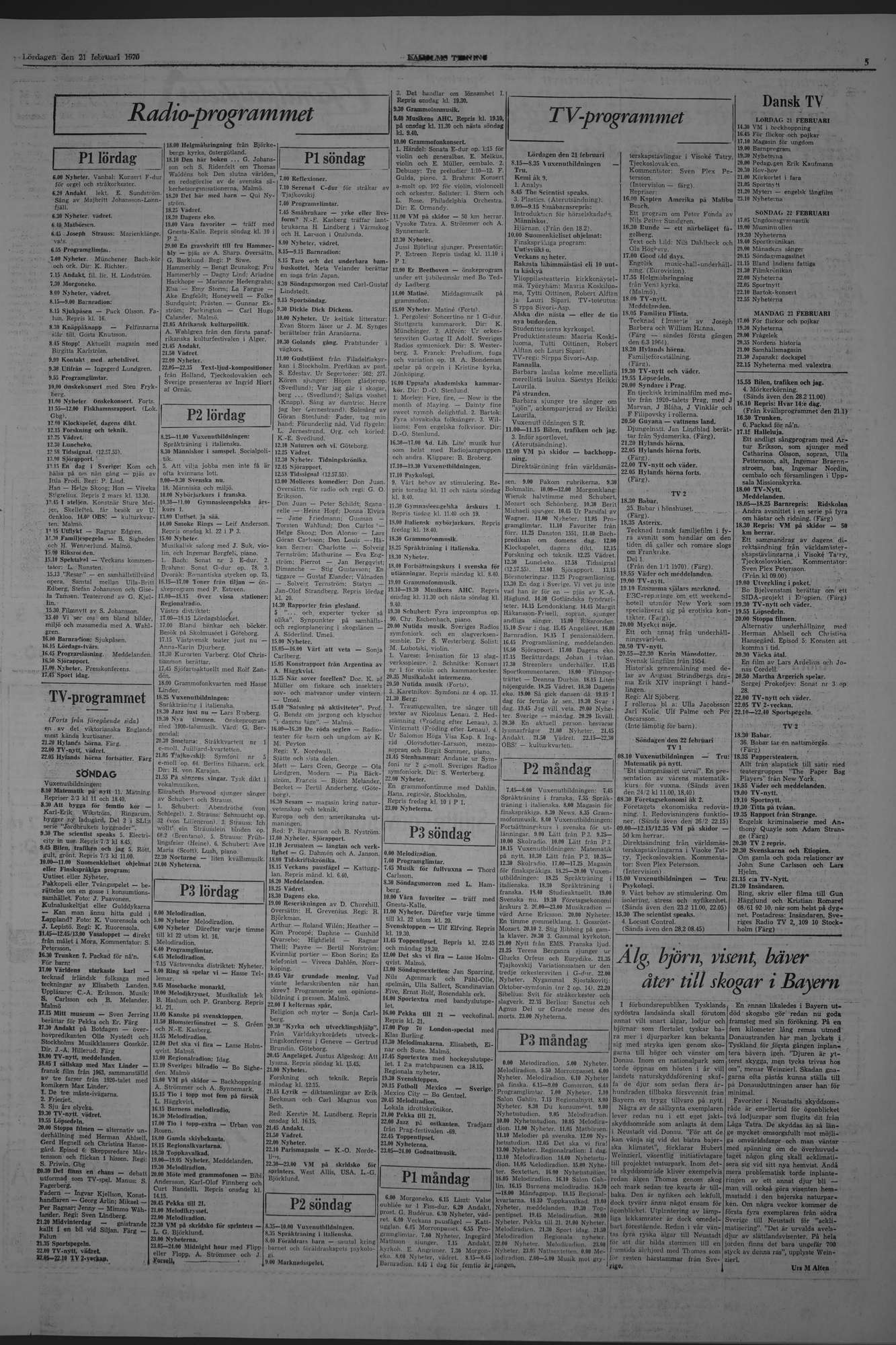 Laholms Tidning Lördag 21 februari 1970, sida 5