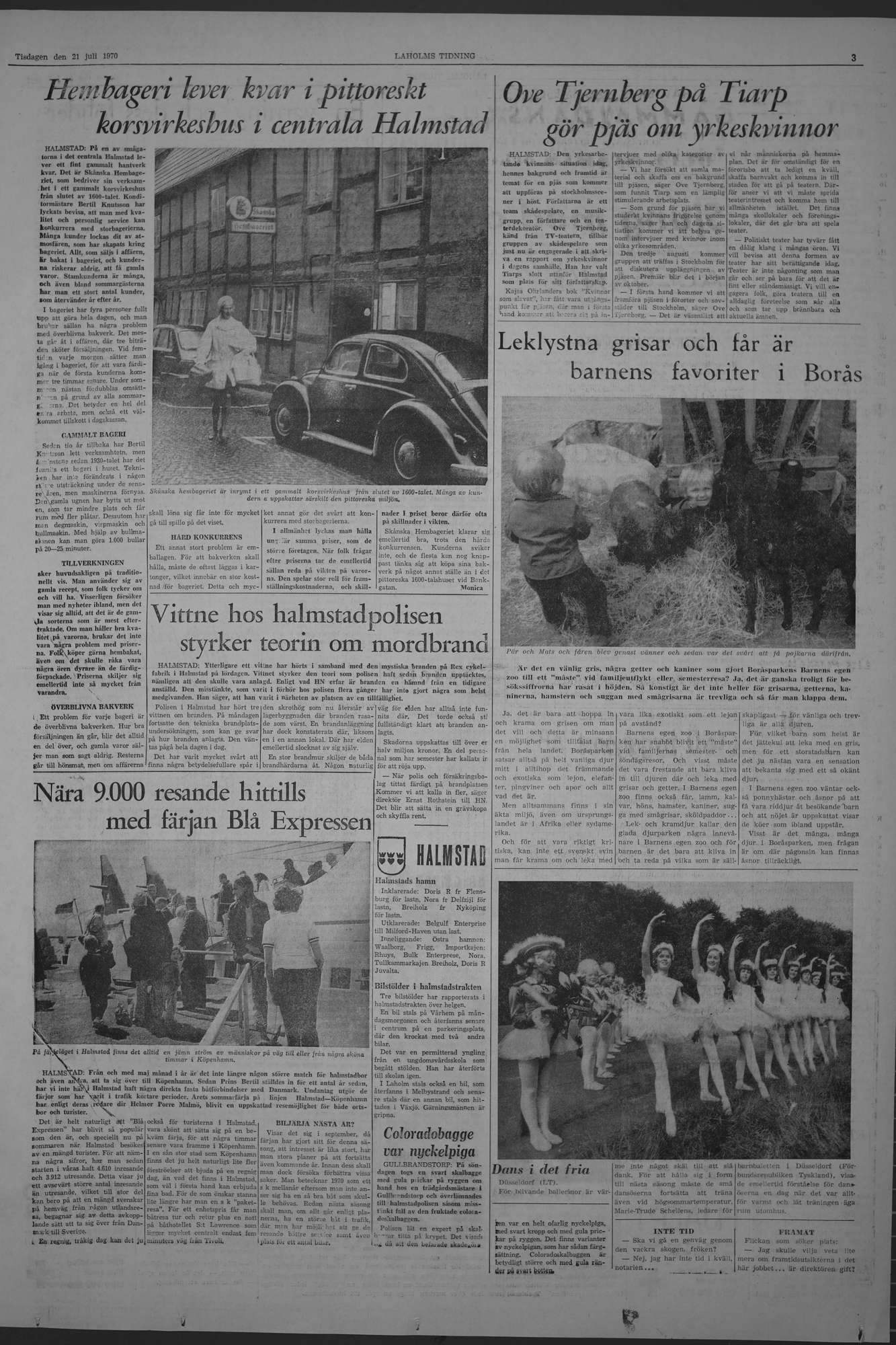 Laholms Tidning Tisdag 21 juli 1970, sida 3